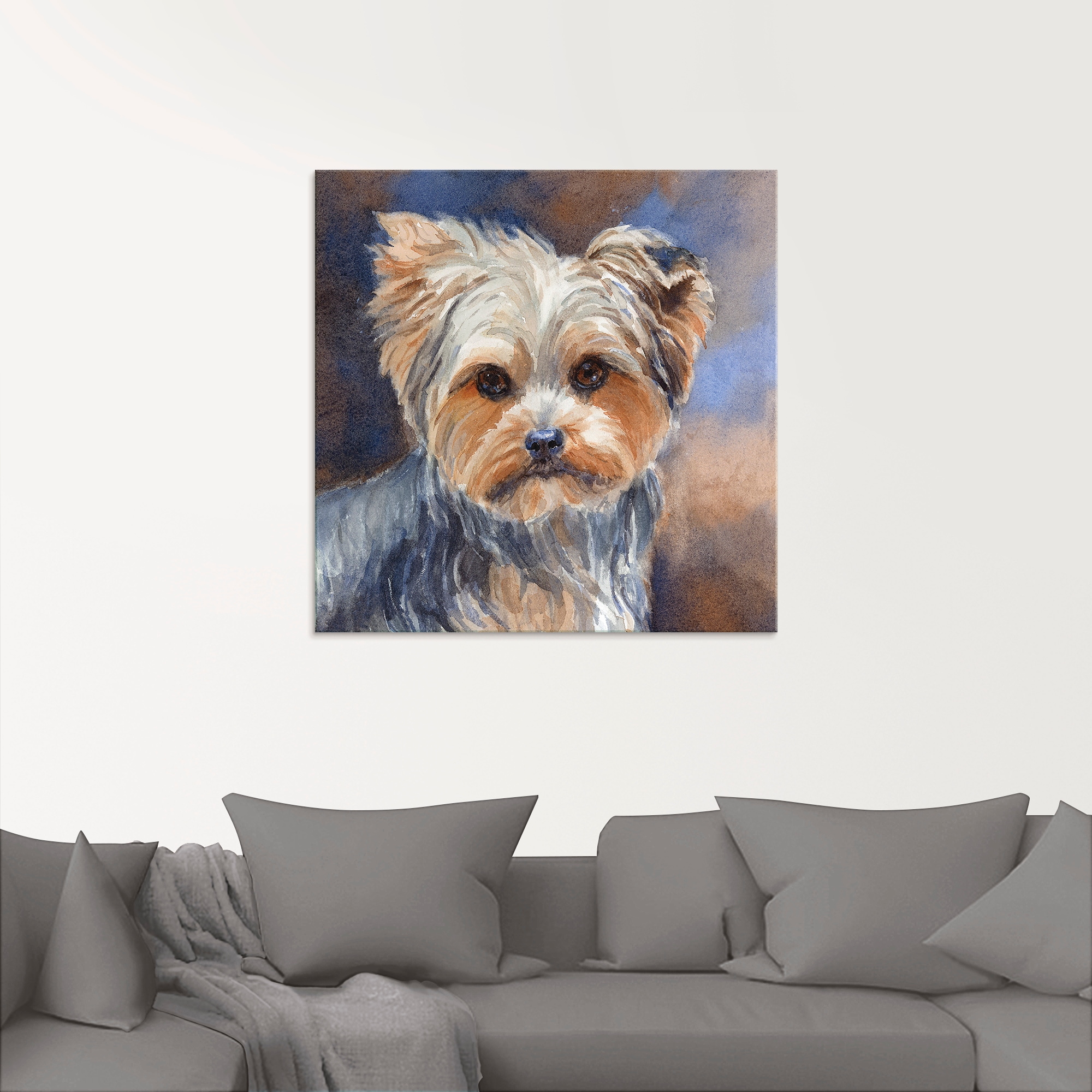 Artland Glasbild »Sadie Belle Yorkshire Terrier«, Haustiere, (1 St.), in verschiedenen Größen