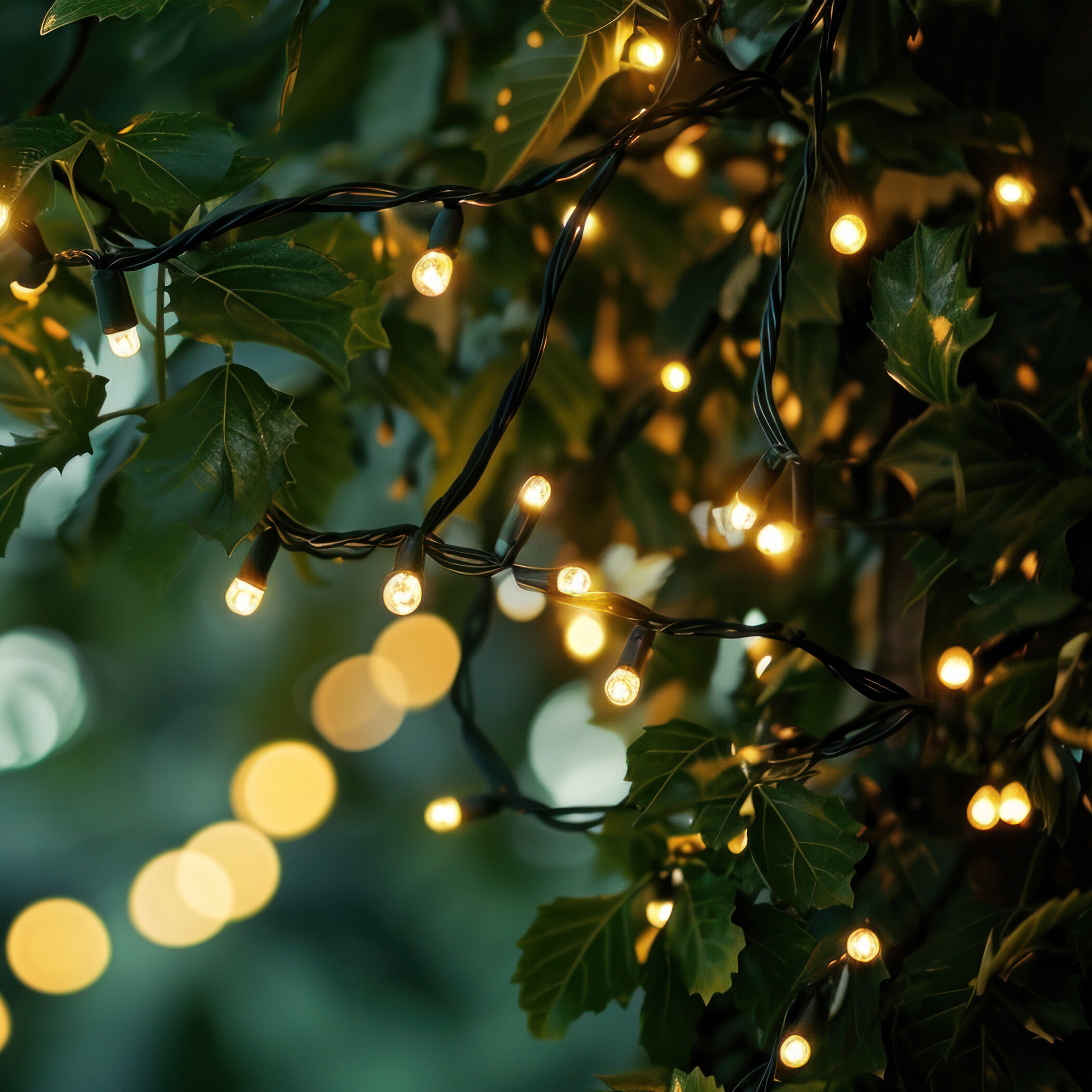 SHX LED-Lichterkette mit 96 LEDs, für innen und außen, 8 Beleuchtungs-Modi