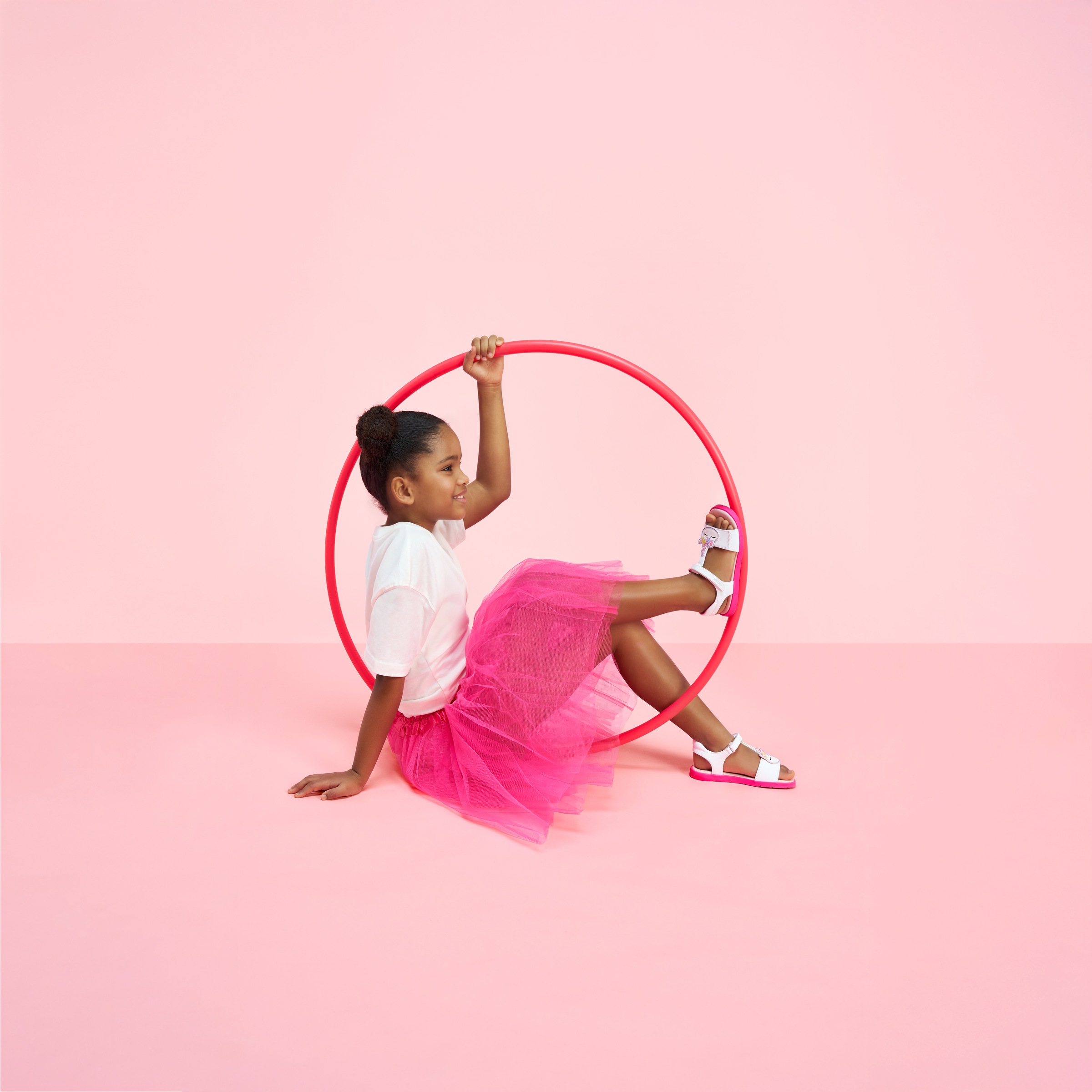 Geox Sandale »J SANDAL JOYFOOT GIR«  Sommerschuh, Klettschuh, Größenschablone zum Download