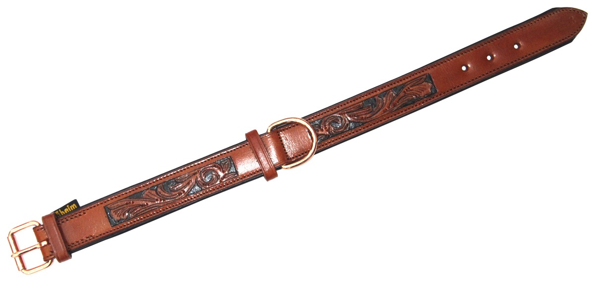 HEIM Hunde-Halsband »Savanne«, Echtleder, Cognac, Länge: 55-70 cm kaufen