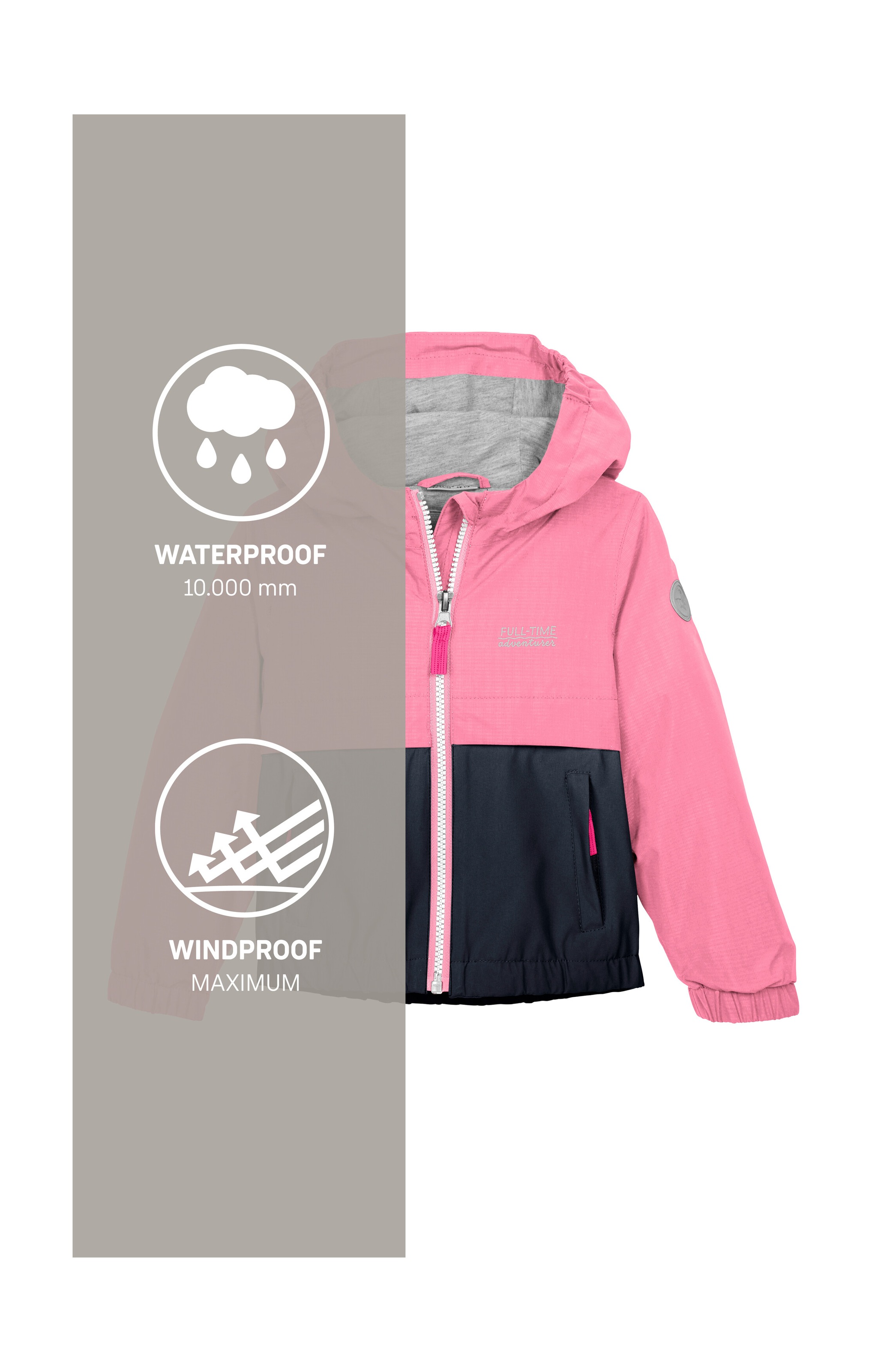 first instinct by killtec Funktionsjacke »FIOS 7 MNS JCKT«, Wasserdichte Kinderjacke mit Colourblock-Design
