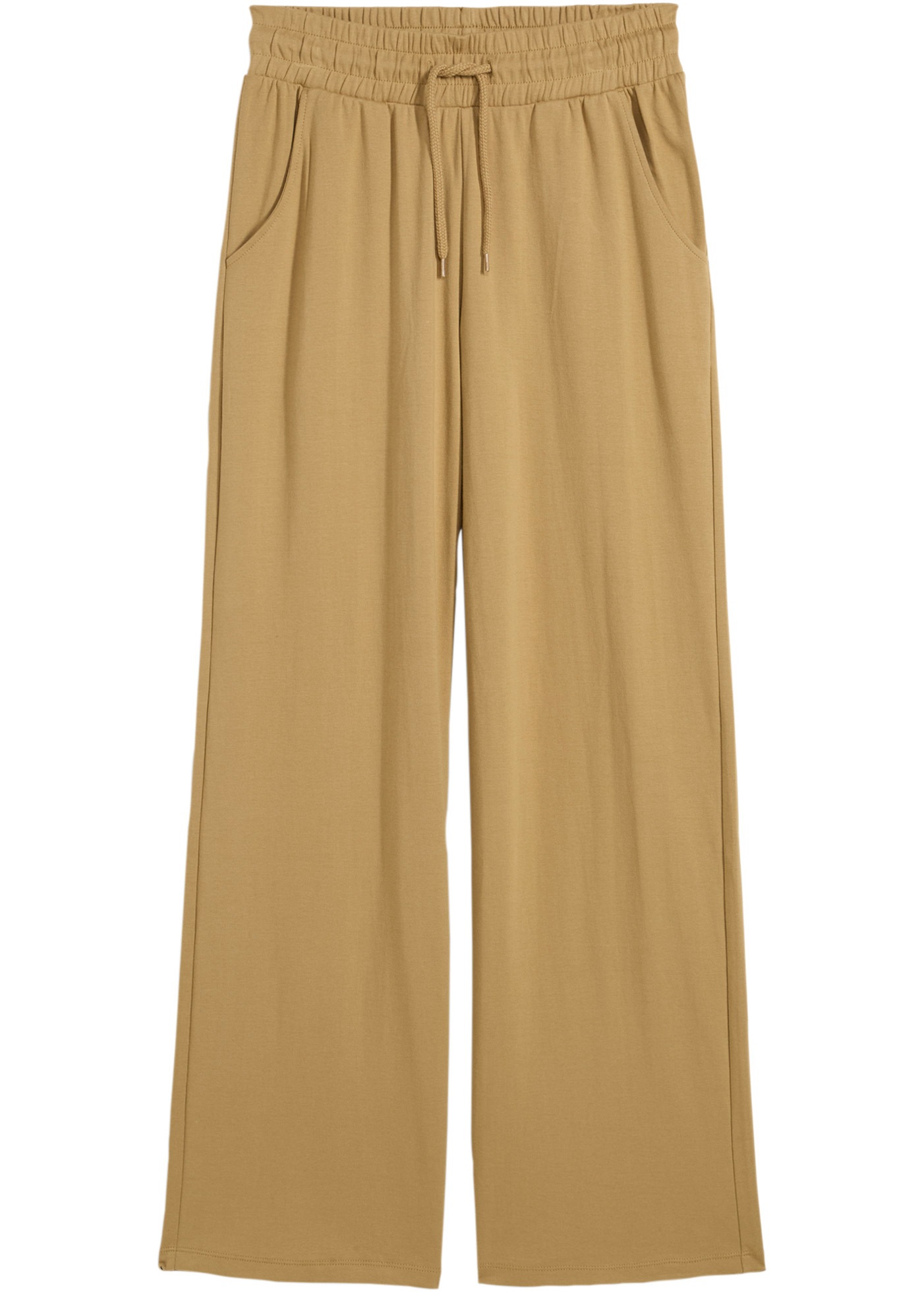 bonprix Jerseyhose  aus Baumwolle, lockere Passform, weites Bein, Casual Stil