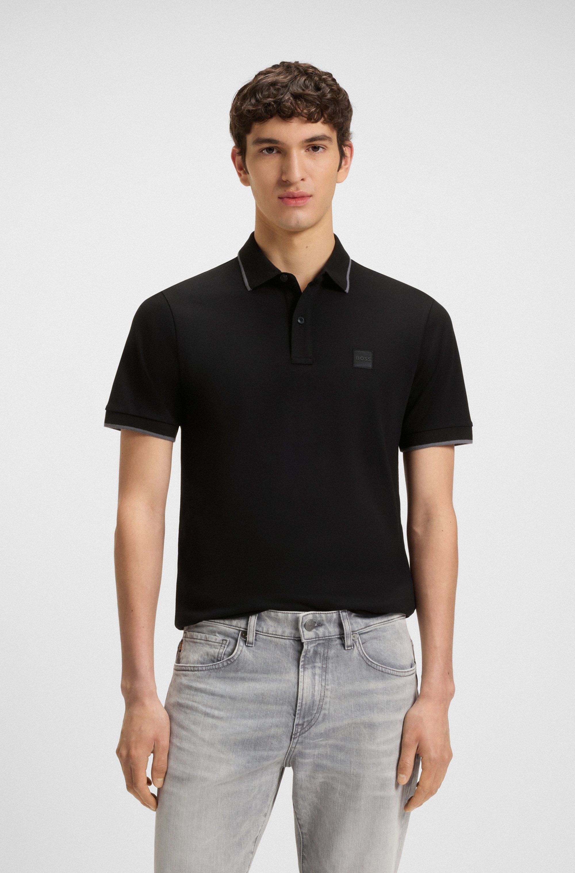 BOSS ORANGE Poloshirt »Passertip«, mit BOSS Logo-Badge