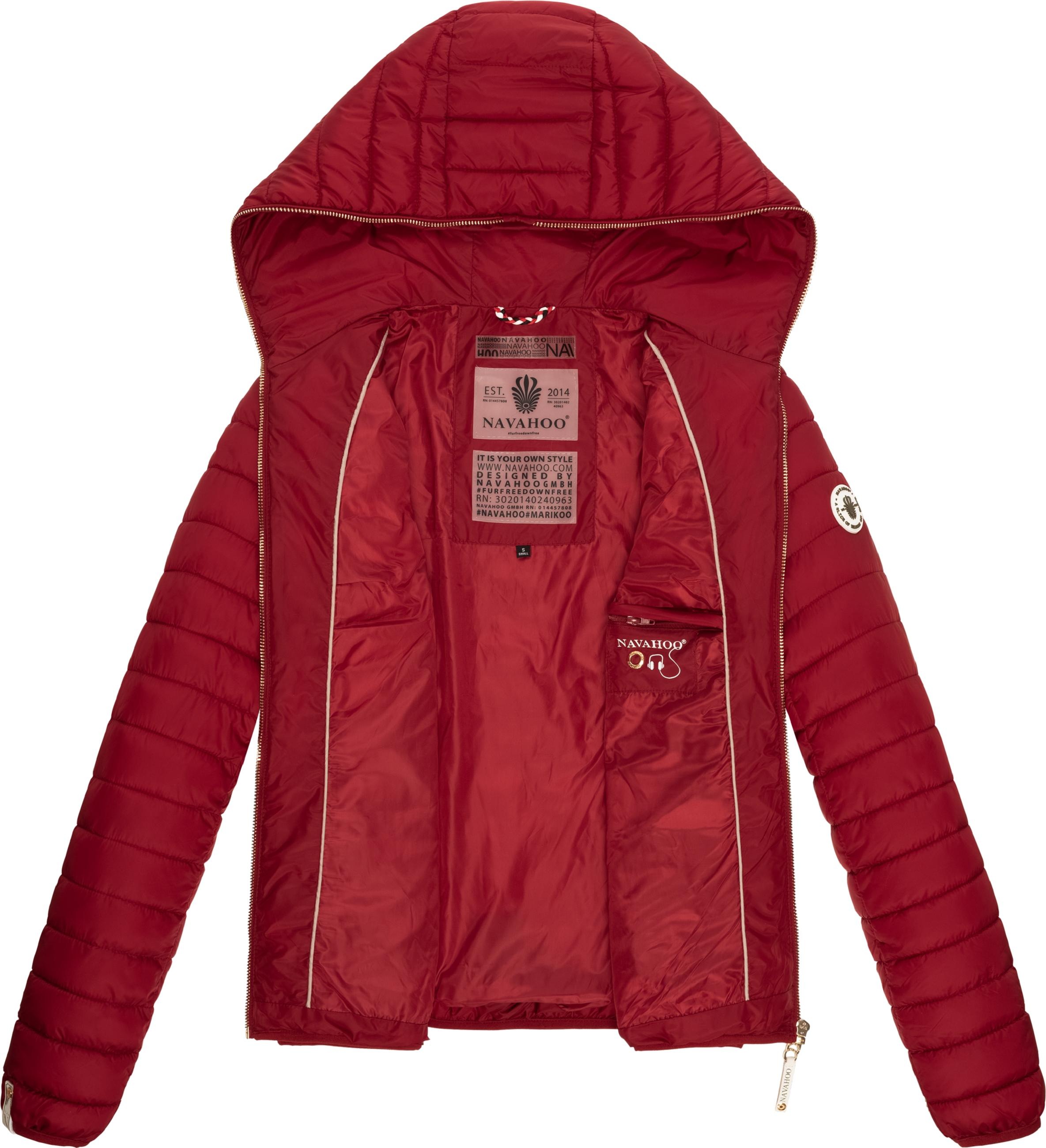 Navahoo Steppjacke »Steppjacke Ich Bin Hübsch«, mit Kapuze, leichte Übergangsjacke mit Kapuze
