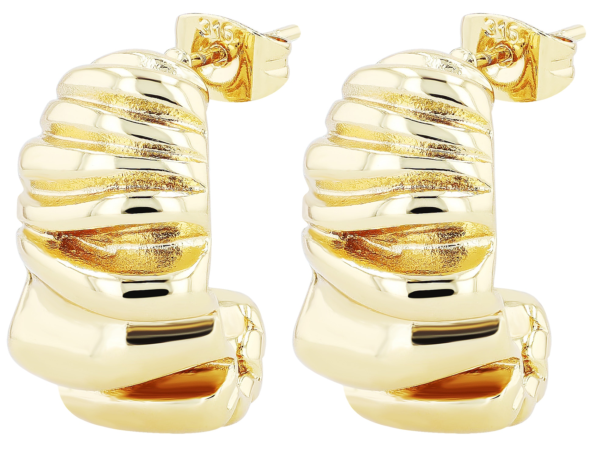 Adelia´s Paar Creolen »Damen Ohrringe ¿ Creole aus Edelstahl«