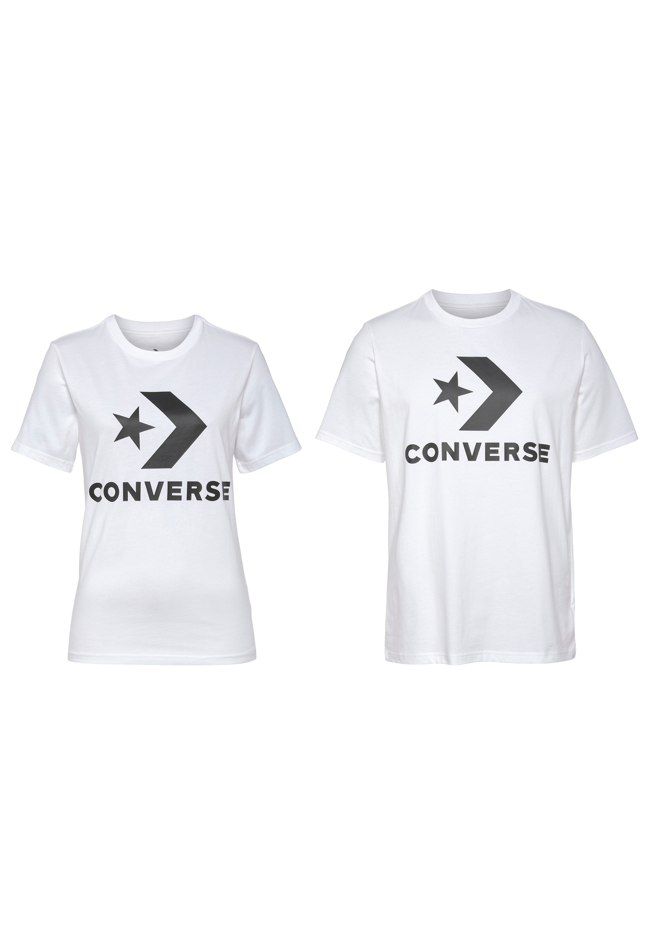 T-Shirt »CONVERSE GO-TO STAR CHEVRON LOGO STANDARD-FIT T-SHIRT«, Unisex