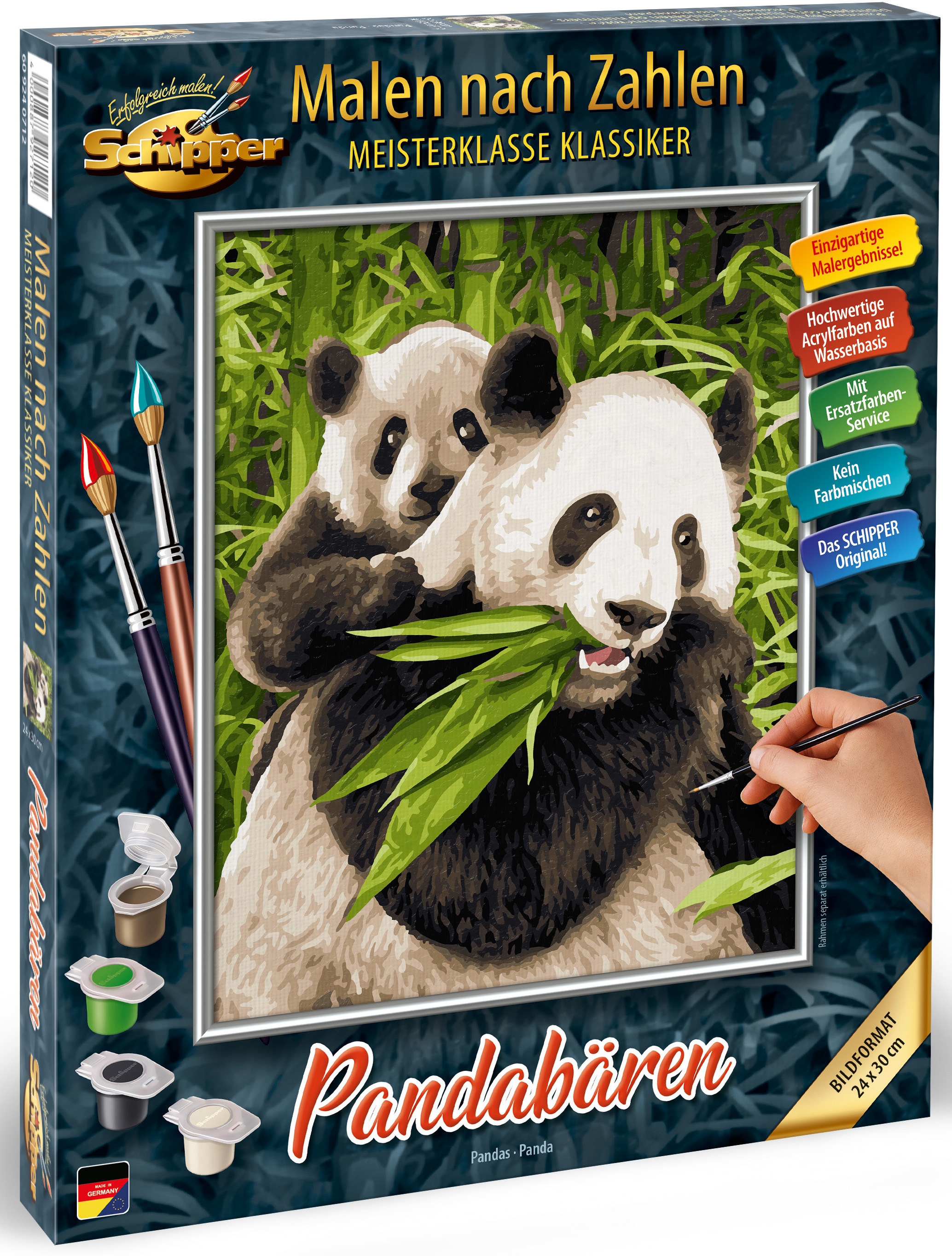 Schipper Malen nach Zahlen »Meisterklasse Klassiker - Pandabären«, Made in Germany