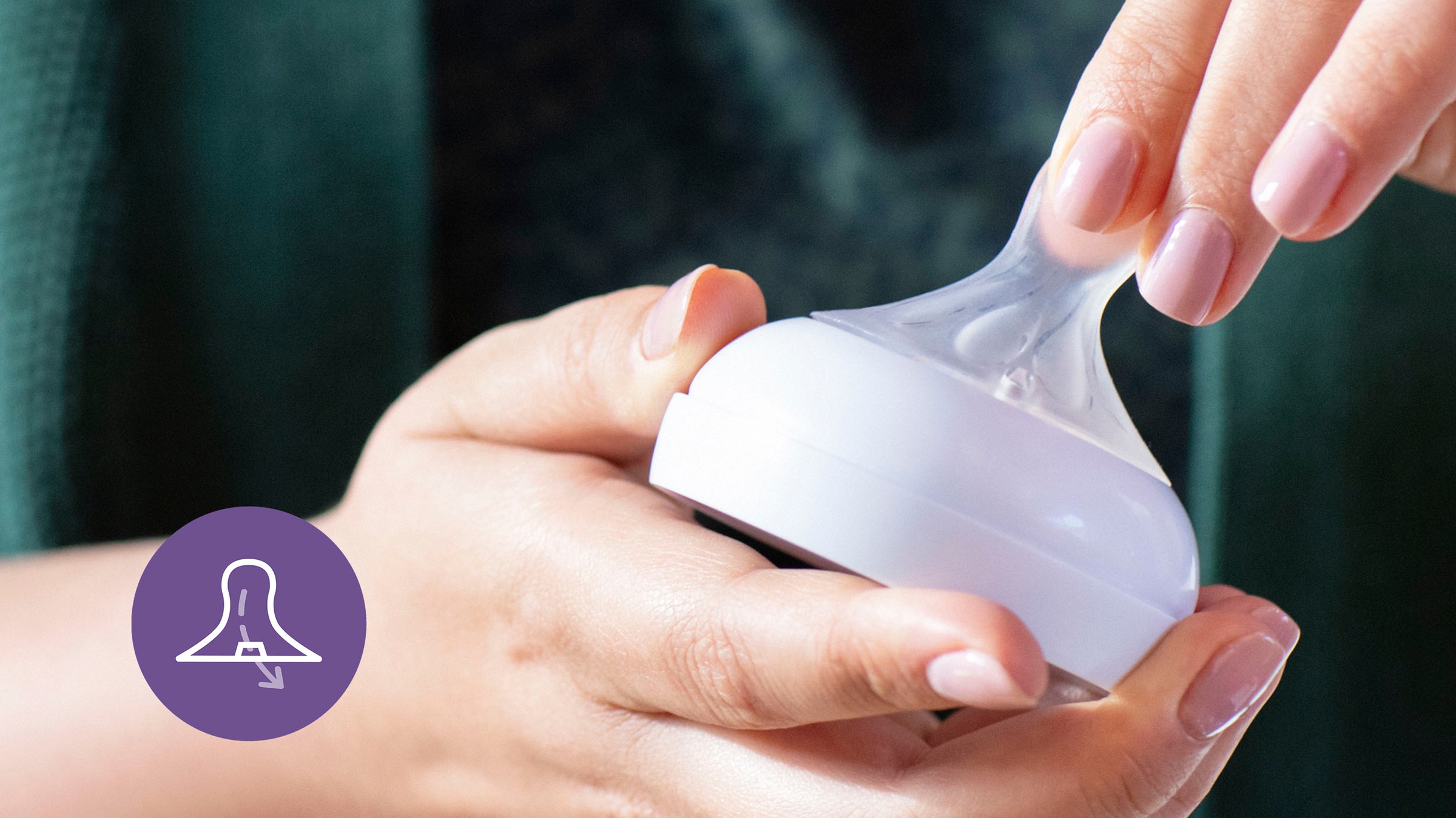 Philips AVENT Flaschensauger »Natural Response SCY964/02«, 2 Stück mit Anti-colic-Ventil, ab dem 3. Monat