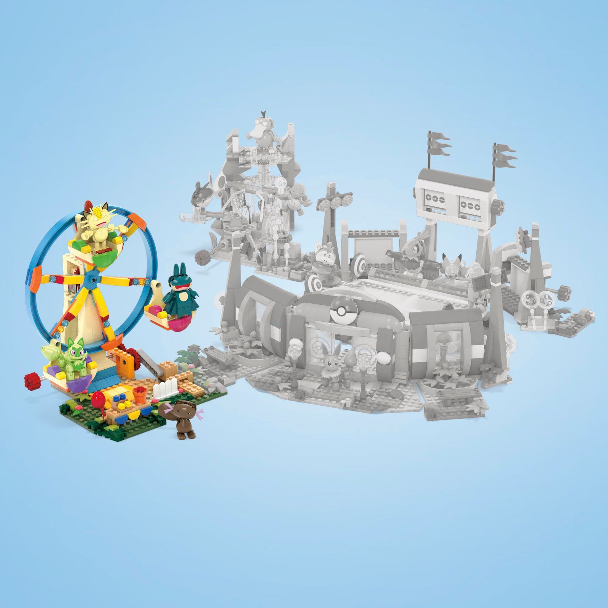 MEGA Konstruktions-Spielset »MEGA Pokémon Spaß auf dem Riesenrad«