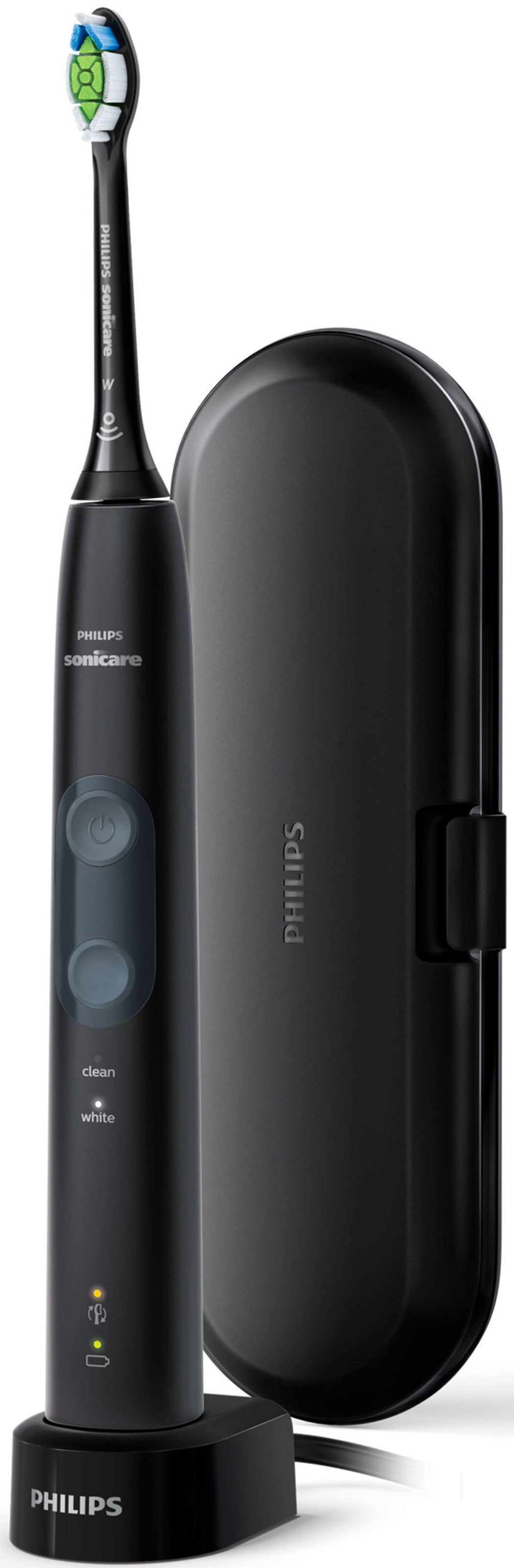 Philips Sonicare Elektrische Zahnbürste »HX6830/53«, 1 St. Aufsteckbürsten, ProtectiveClean 4500 Schallzahnbürste mit 2 Putzprogrammen inkl. Reiseetui & Ladegerät