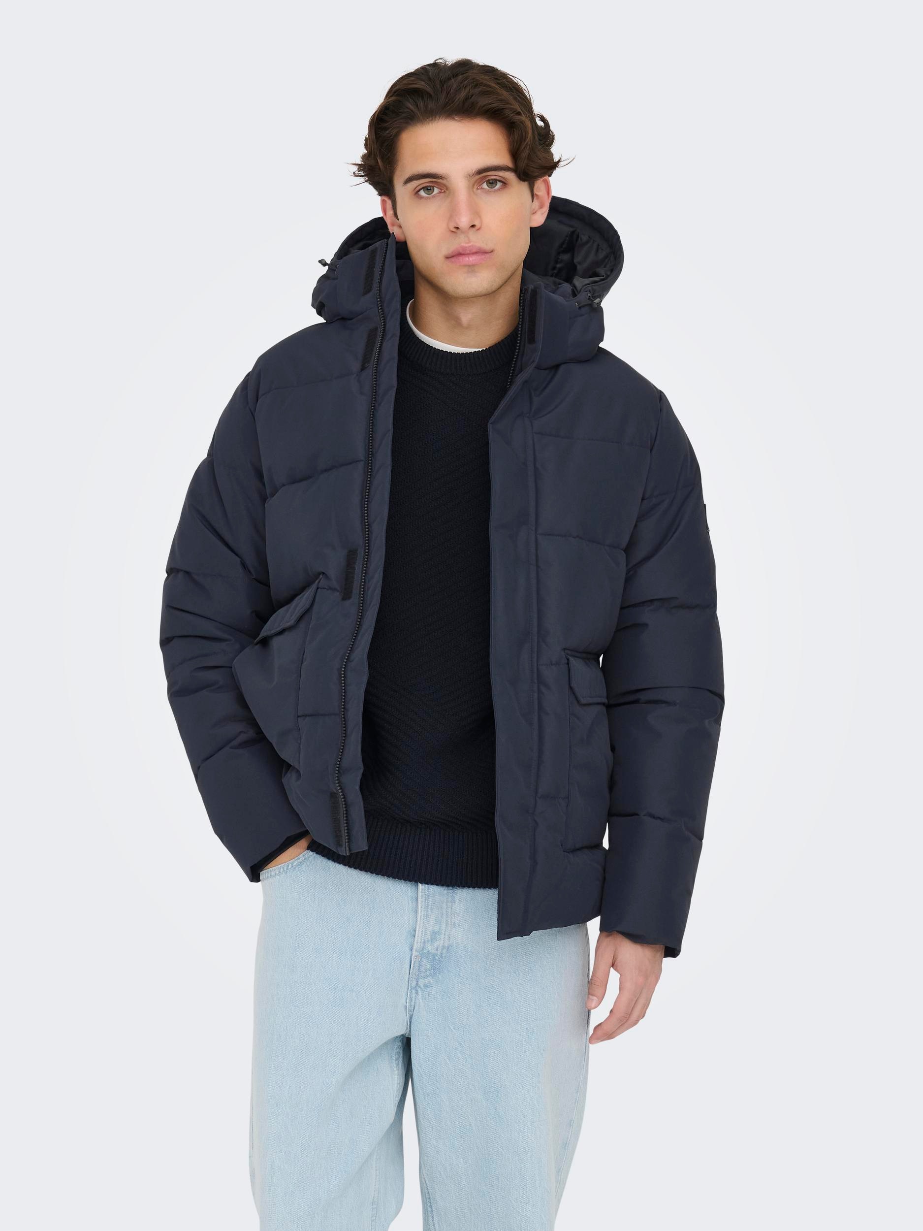 ONLY & SONS Steppjacke »ONSCARL LIFE QUILTED JACKET NOOS OTW«, mit Kapuze