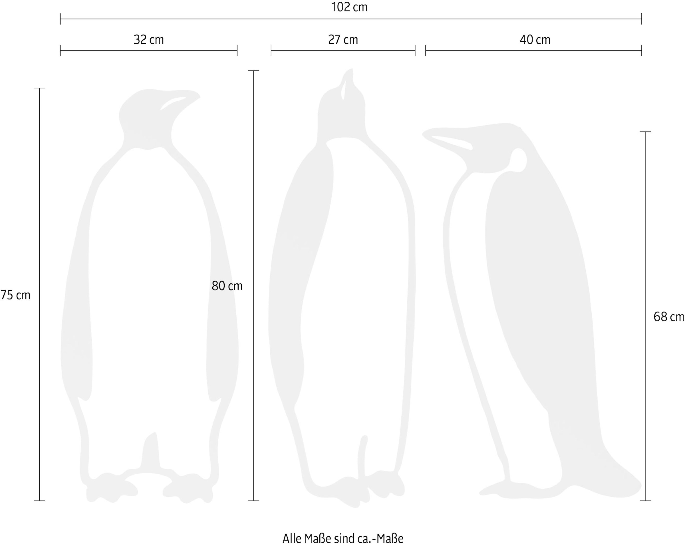 Wall-Art Wanddekoobjekt »Pappel - Pinguine«, im Online (3 St.) OTTO Shop