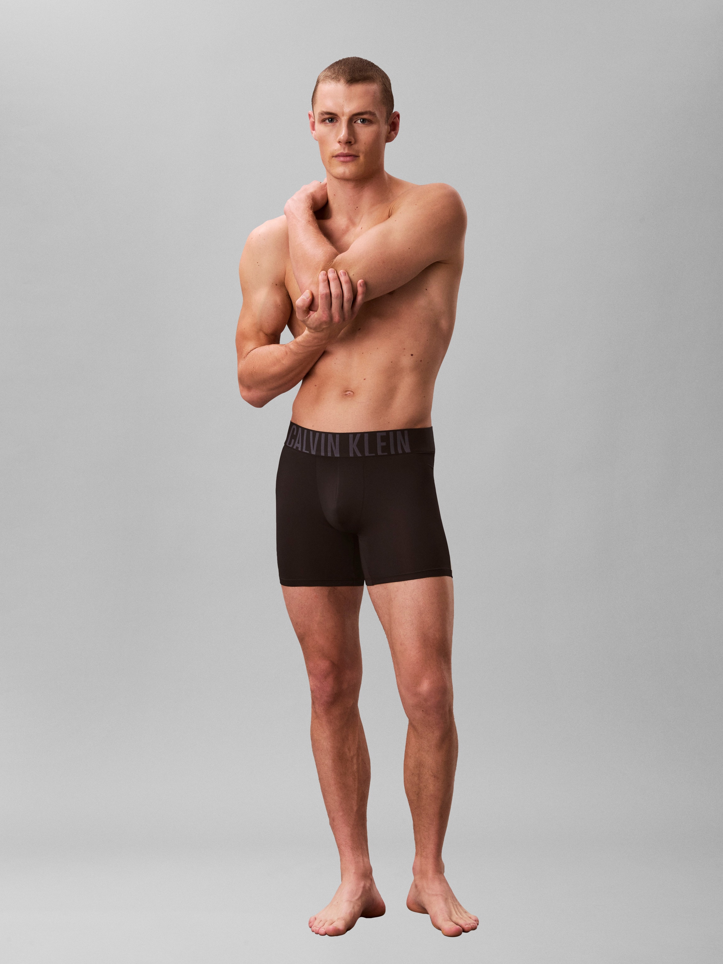 Calvin Klein Underwear Boxer »BOXER BRIEF 3PK« Packung, 3er, 3 Stk. mit elastischem Logobund