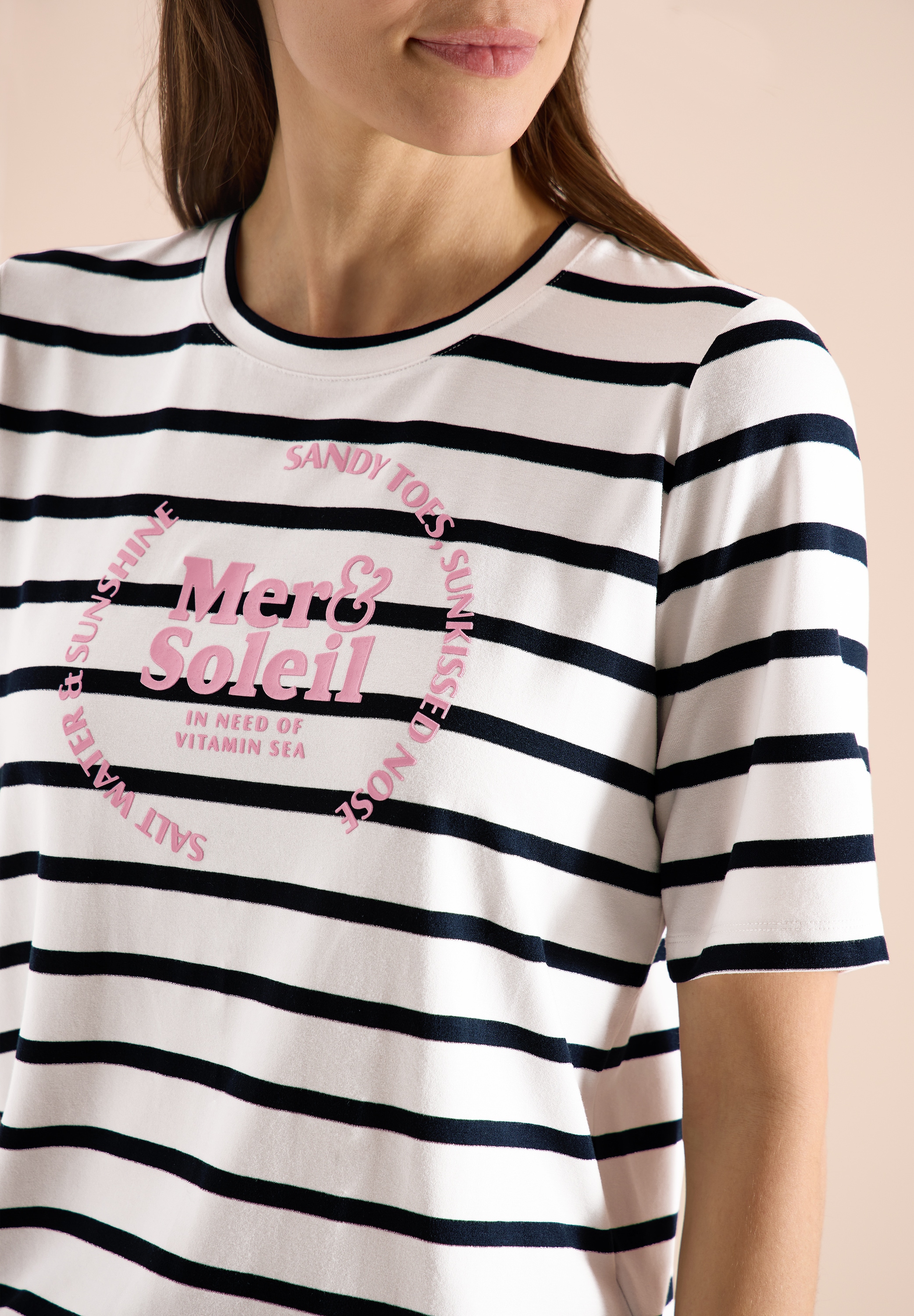 Cecil T-Shirt mit Streifen Muster