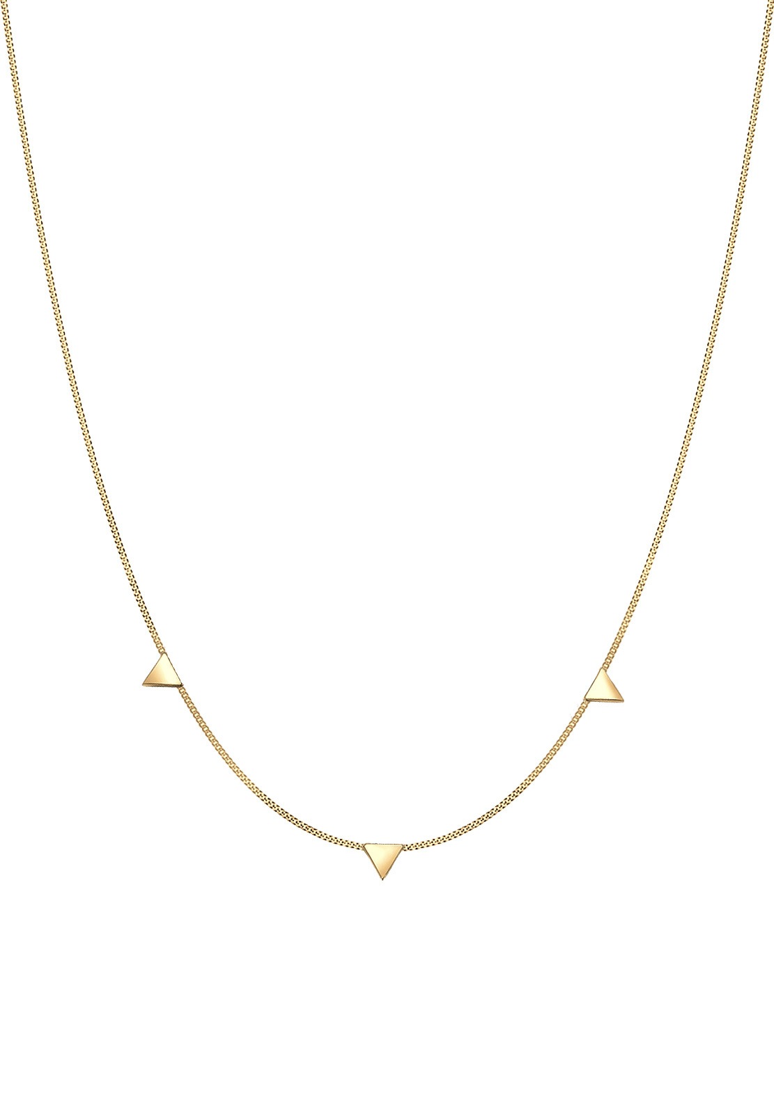 Elli Kette mit Anhänger »Halskette mit Dreieck im Geo Design 925 Silber«
