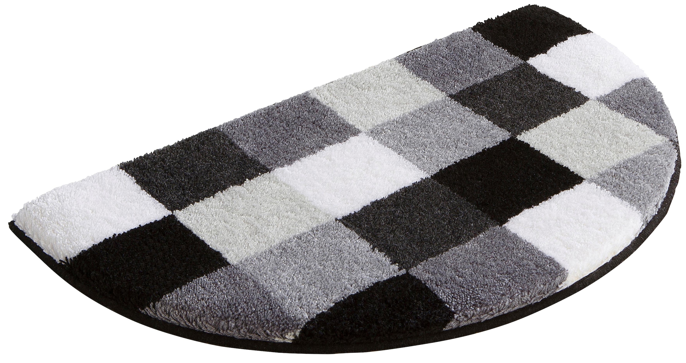Grund Badematte »Mosaik, Badvorleger, Badezimmer Teppich, sehr weich«, rutschhemmend beschichtet, fußbodenheizungsgeeignet, angenehm weich, auch als 3 teiliges Set erhältlich, Made in Europe