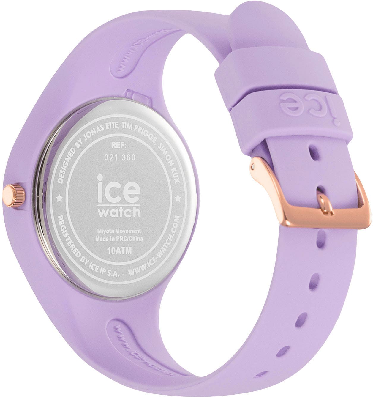 ice-watch Quarzuhr »ICE horizon - Purple night - Small - 3H, 021360«, Armbanduhr, Damenuhr, analog, Silikonarmband