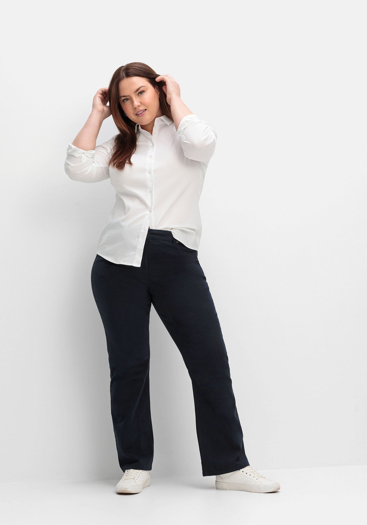 Sheego Stretch-Hose »Twillhose in Bootcutform mit Shaping-Einsatz«