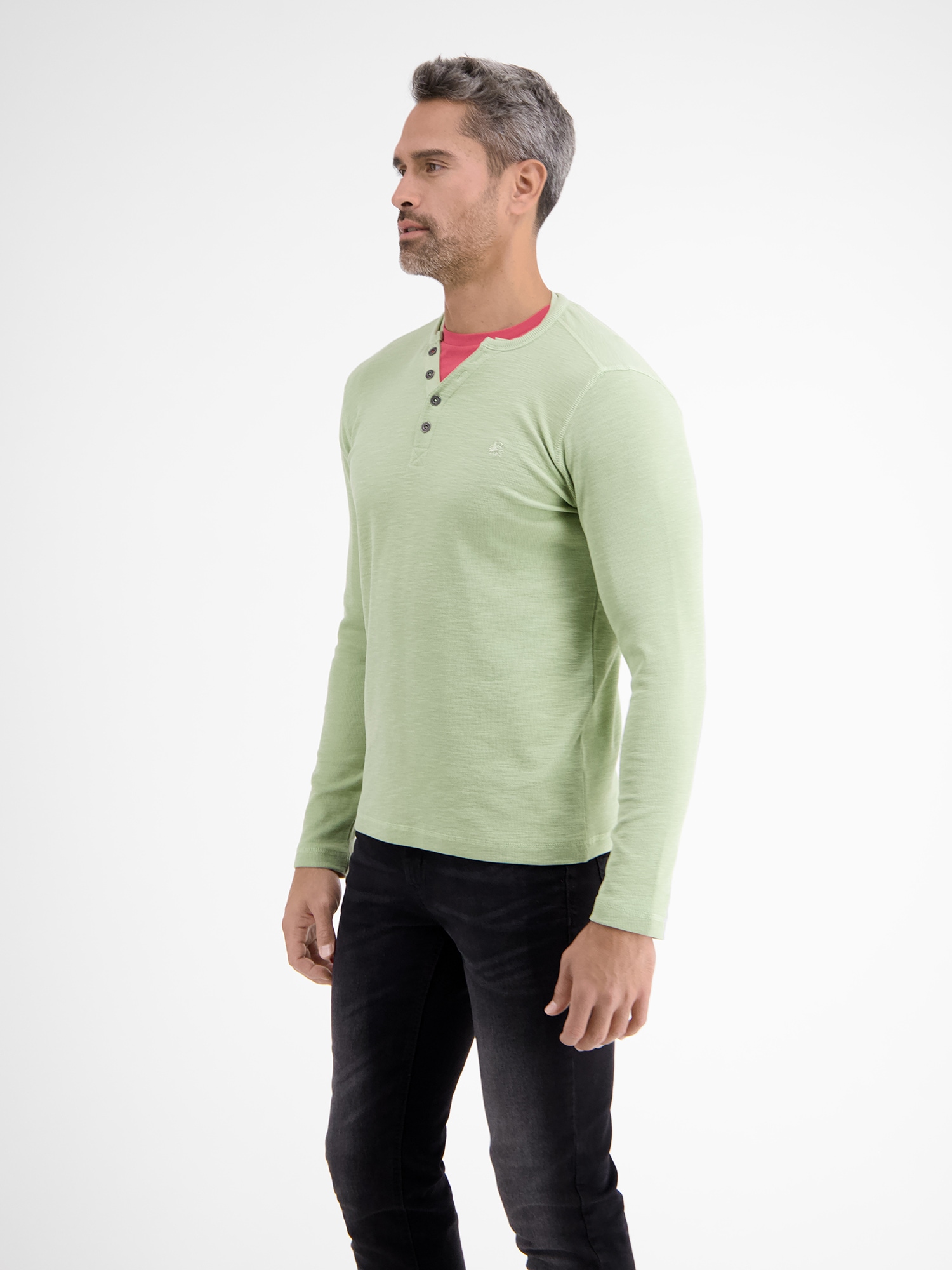 LERROS Sweatshirt »LERROS Langarmserafino mit Logostitching«