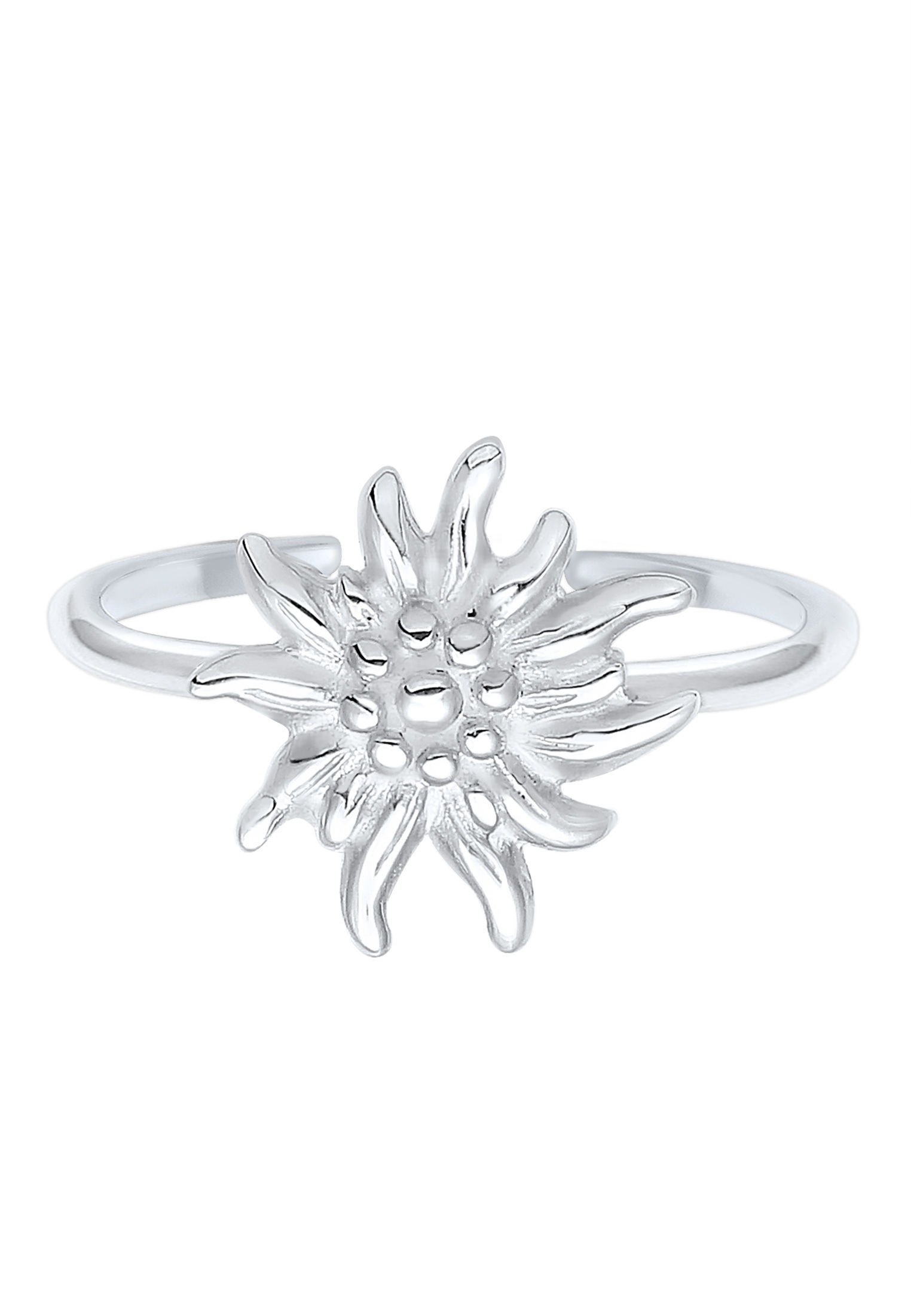 Elli Fingerring »Ring Edelweiss Tracht Dirndl Wiesen 925 Sterling Silver«