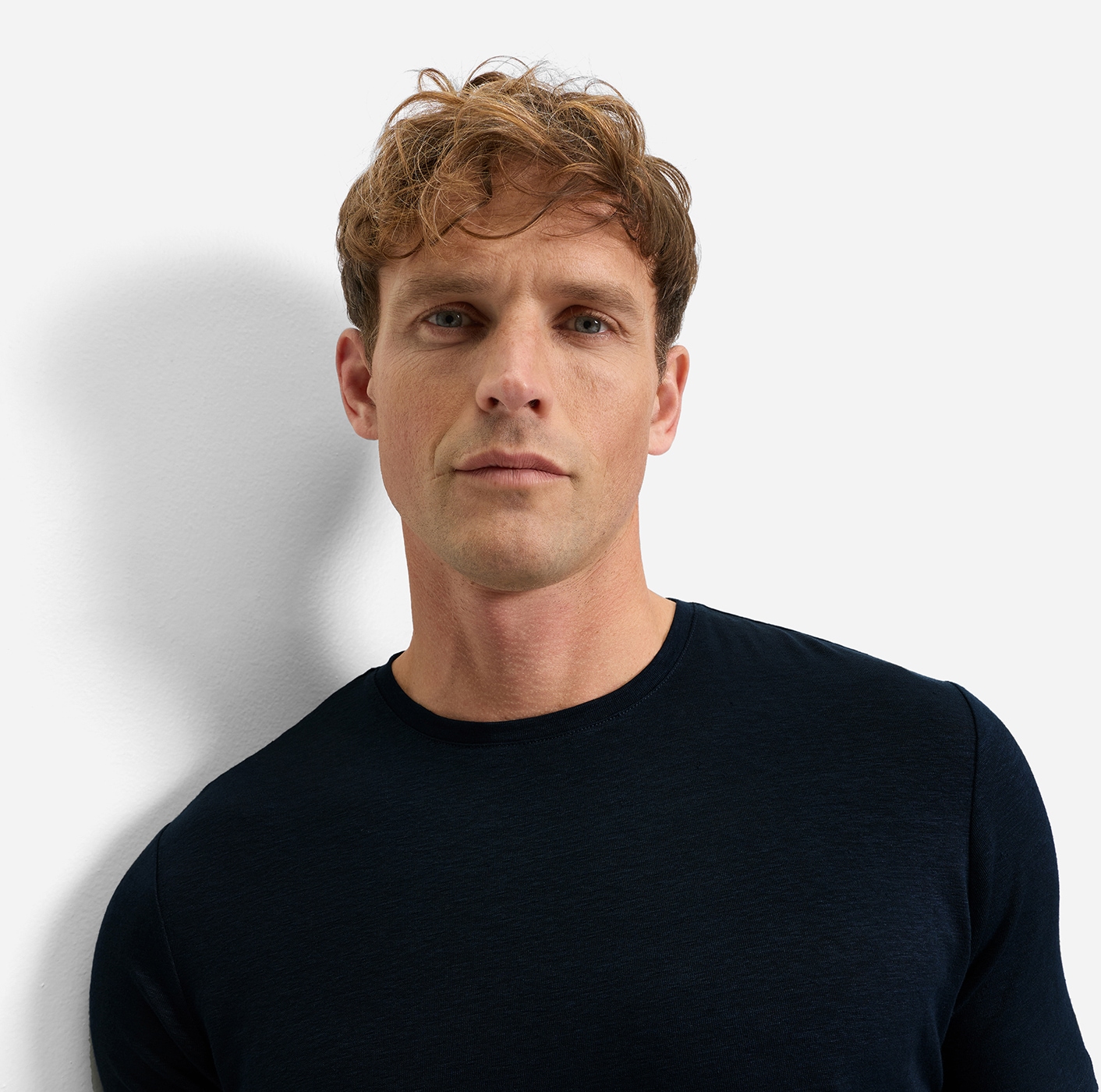 OLYMP Rundhalsshirt aus Leinen