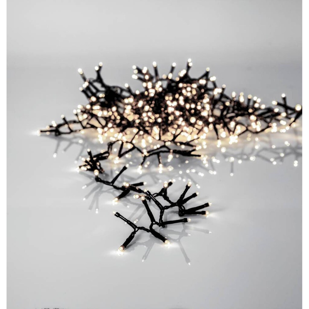 EGLO LED-Lichterkette »CRISPY ICE WHITE, Weihnachtsdeko«, 1200 St.-flammig