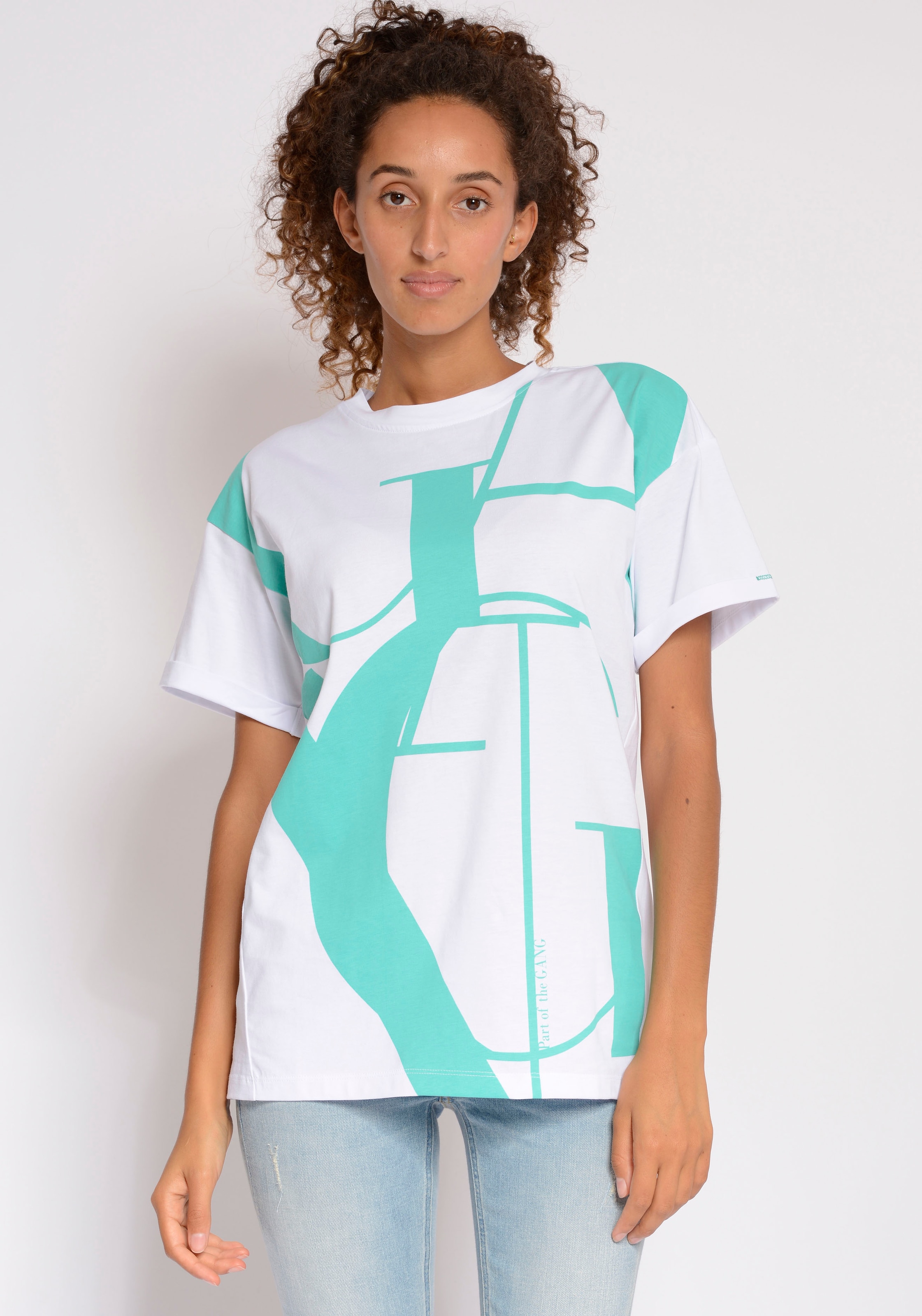 GANG T-Shirt »94AYDA SHIRT«, mit coolem Logo-Frontdruck kaufen online bei  OTTO