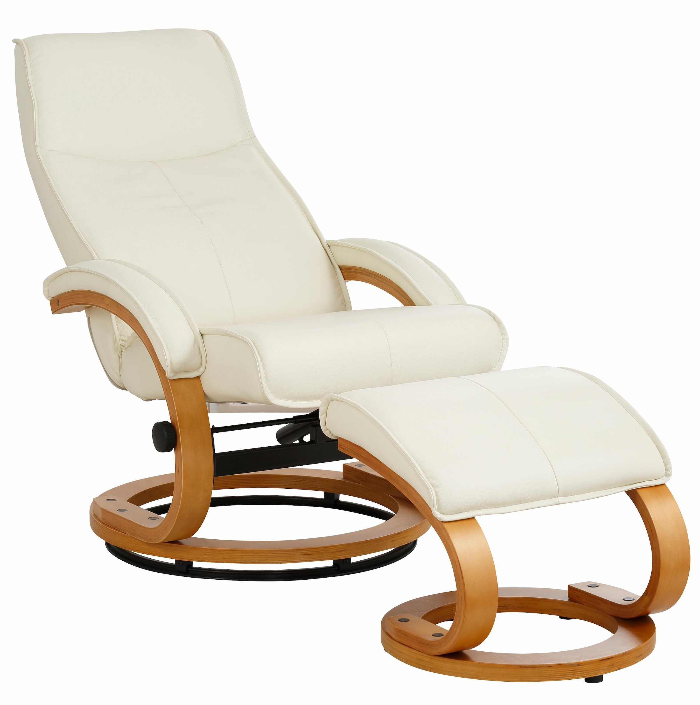 Home affaire Relaxsessel »Paris, TV-Sessel mit Hocker und manueller Liegefunktion«, (Set, 2 St., bestehend aus Sessel und Hocker), Dreh- und Kippfunktion, NaturLEDER®