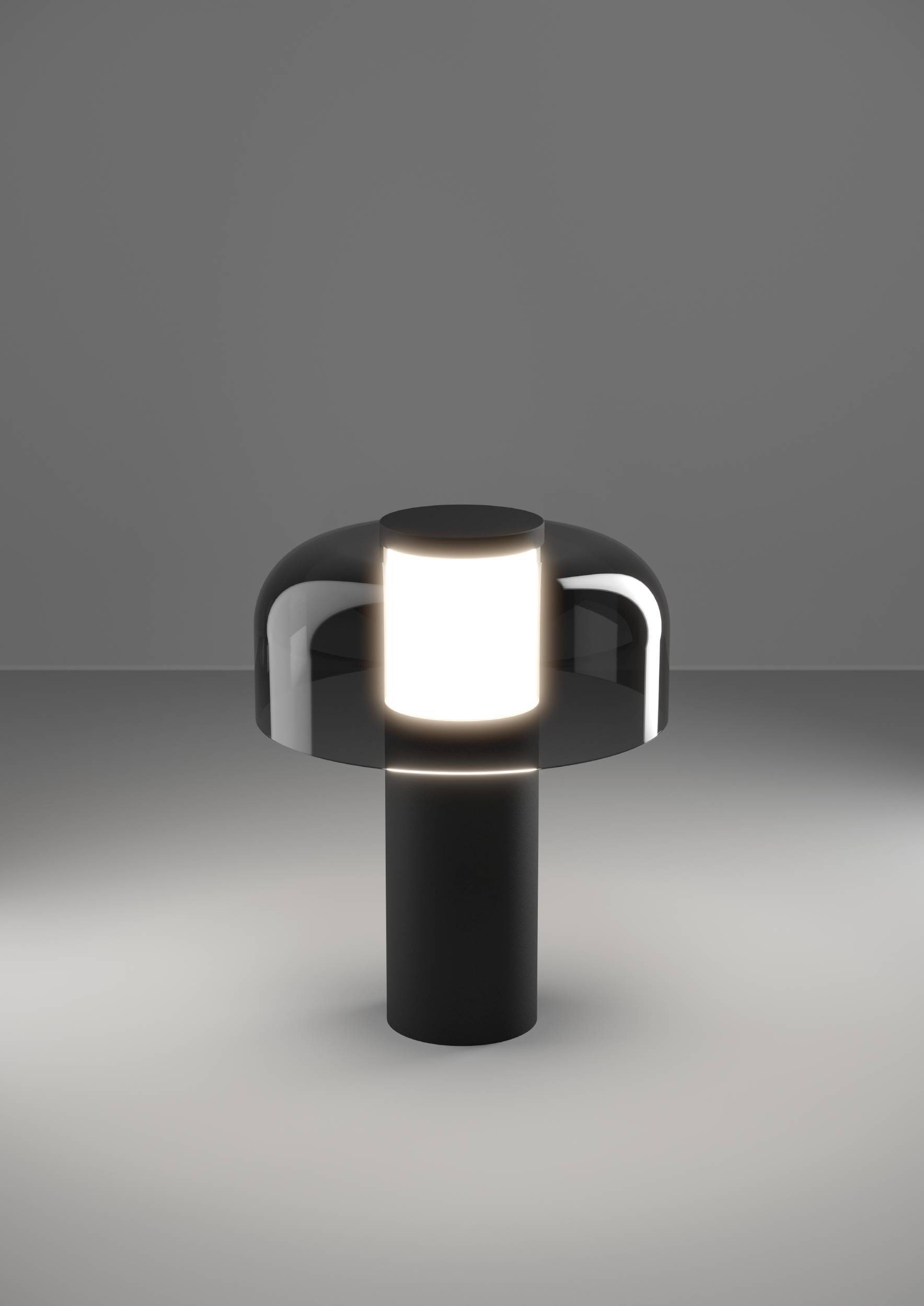 EGLO Tischleuchte »Ponente Tischlampe, Nachtischlampe, Metall und Kunststoff, IP44, Lampe« LED-Modul 1 Stk. Kaltweiß | Neutralweiß | Warmweiß Tischleuchte - H20 x Ø16 cm - schwarz - 2,25W inkl.
