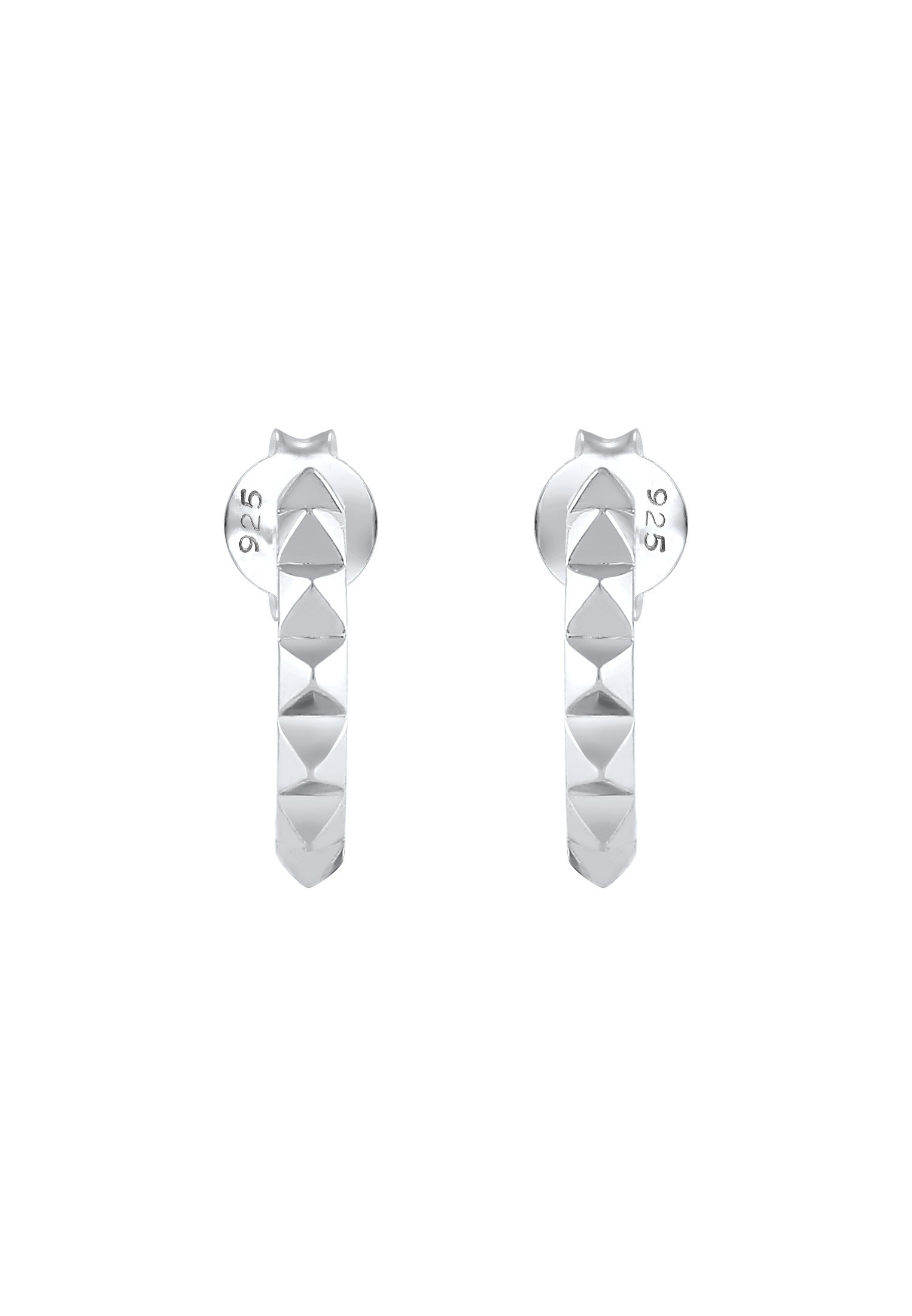 Elli Paar Ohrstecker »Ohrringe Creolen Stecker Pyramiden Rock Style 925 Silber«