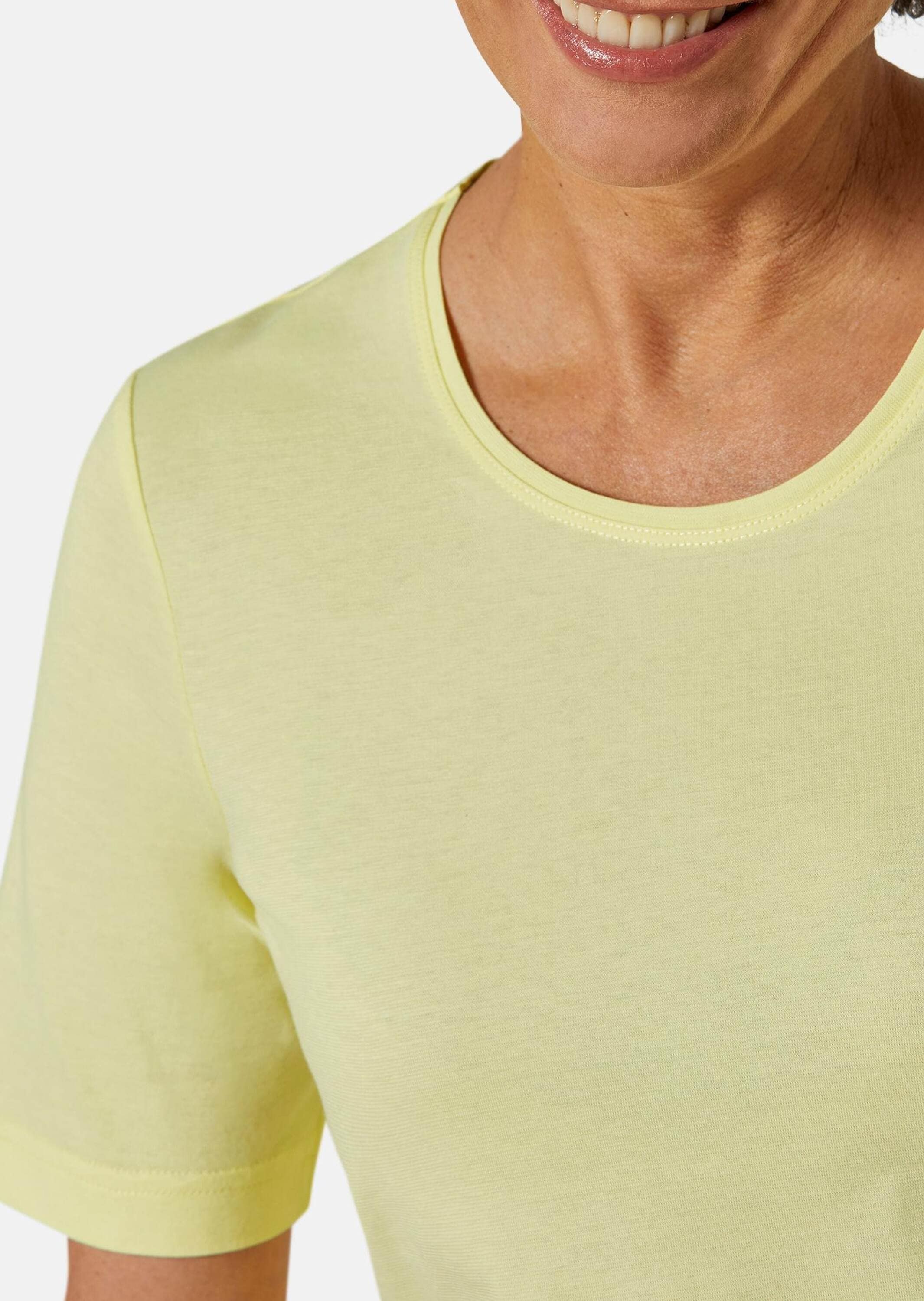 GOLDNER Langarm-Poloshirt »T-Shirt Basic T-Shirt aus reiner Baumwolle«