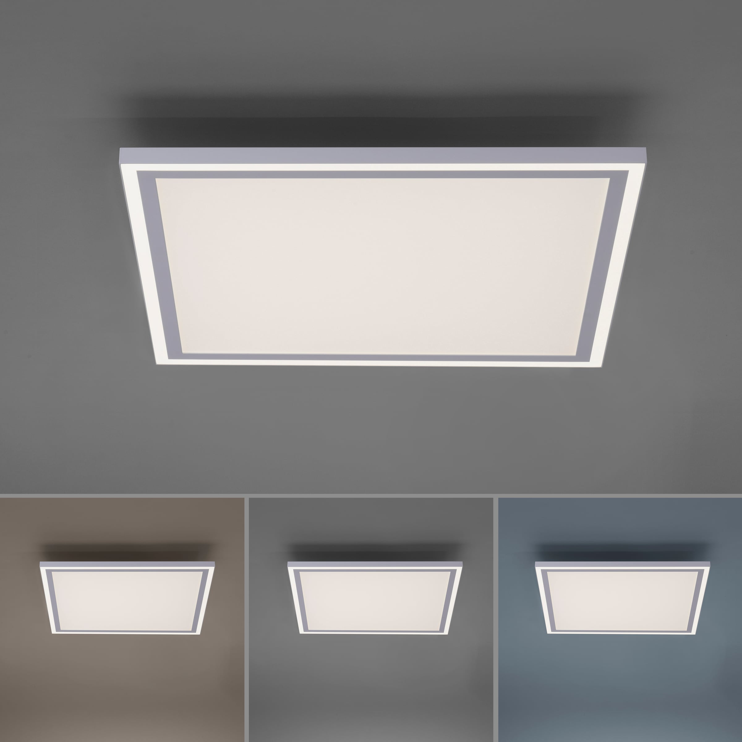 JUST LIGHT LED Deckenleuchte »EDGING« LED-Board 1 Stk. warmweiß - kaltweiß dimmbar über Fernbedienung