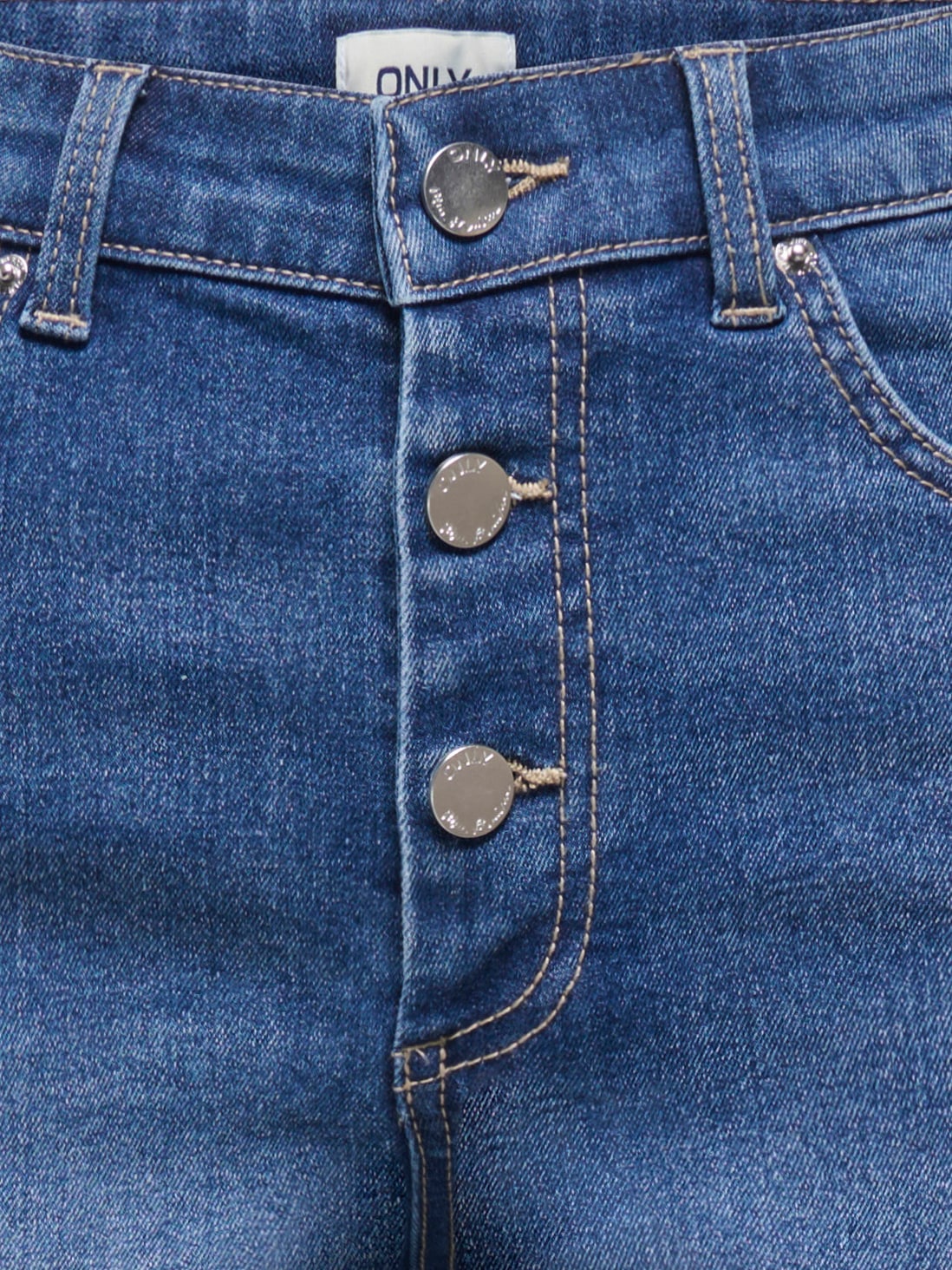 ONLY Jeansshorts »ONLJESSIE MID VIS BUT SHORTS DNM« Baumwollmischung