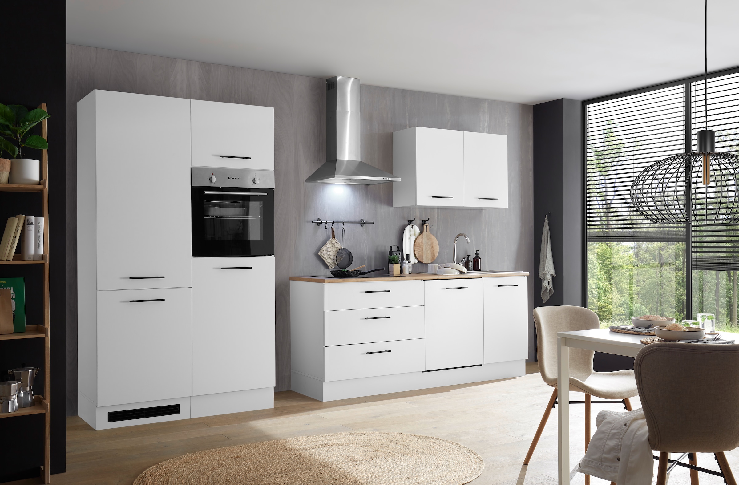 BASIC by Balculina Küchenzeile »Tirol B/H/T 310x212x60 cm« Breite 310 cm, wahlweise mit E-Geräten