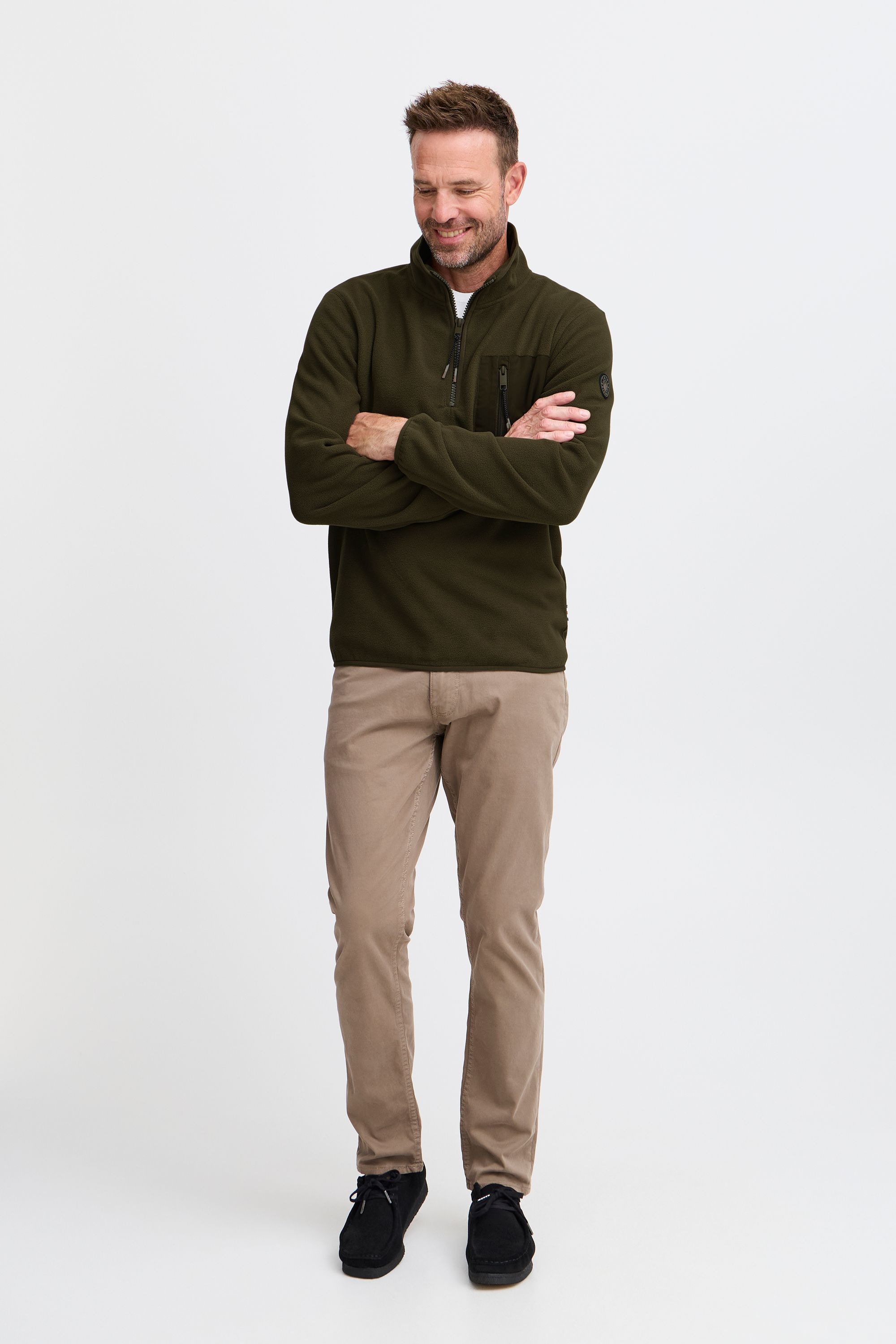 FQ1924 Troyer »Fleecejacke FQHARRY micro fleece halfzip«