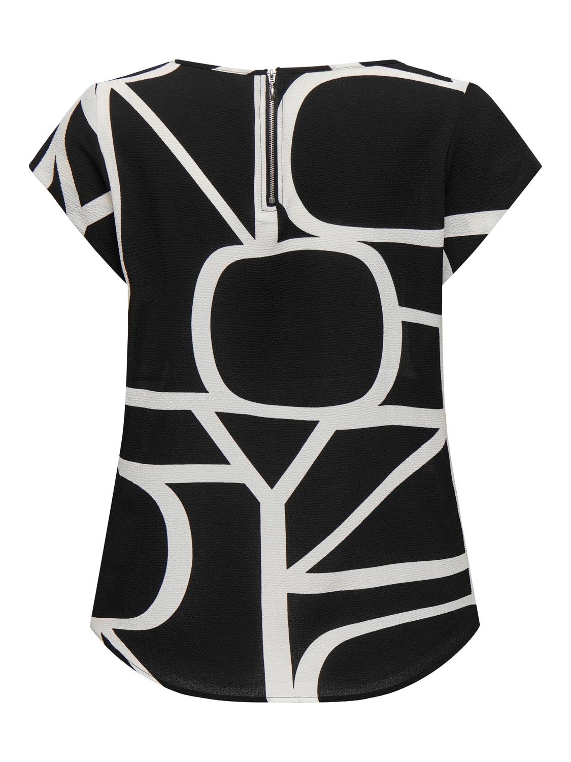 ONLY Shirtbluse »ONLVIC S/S AOP TOP NOOS PTM«, mit Allover Druck