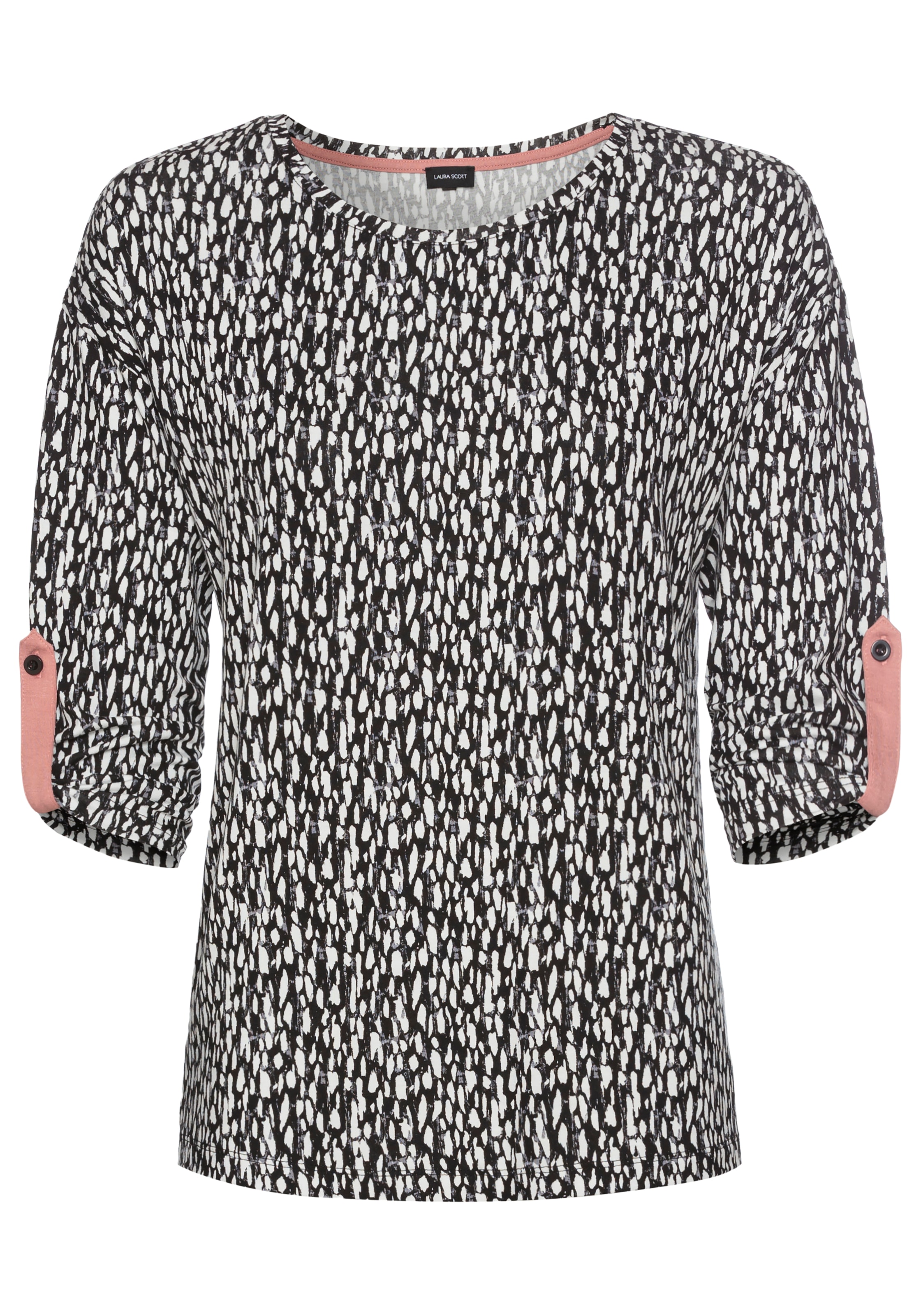 Laura Scott 3/4-Arm-Shirt, mit Allover-Print