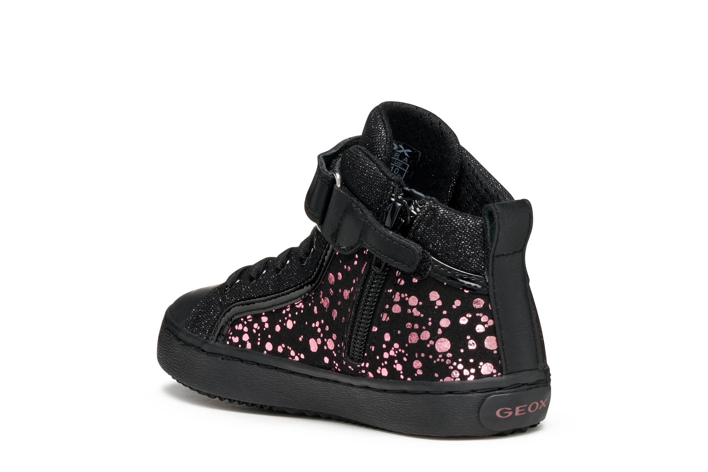 Geox Sneaker »J KALISPERA GIRL«  Schnürboots, Glitzerschuh mit Gummizug, Größenschablone zum Download