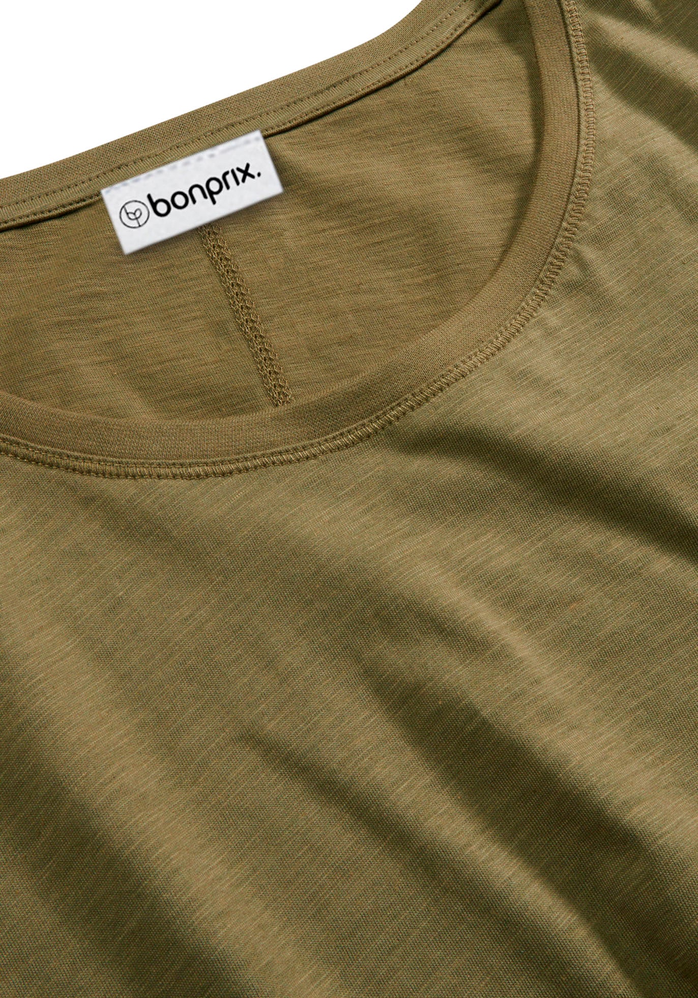 bonprix Langarmshirt »Langarmshirt aus reiner Baumwolle« lockere Passform, Langarm-Design, abgerundeter Saum, aus Baumwolle