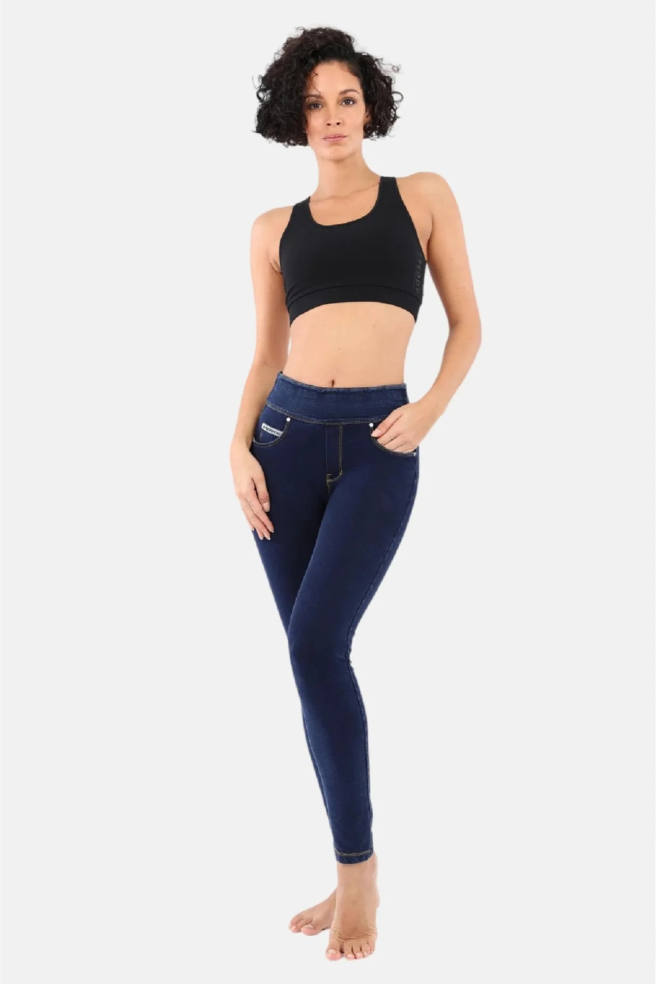 Freddy Shapingleggings »NOW SKINNY  YOGA«  mit Lifting & Shaping Effekt und Umschlagbund