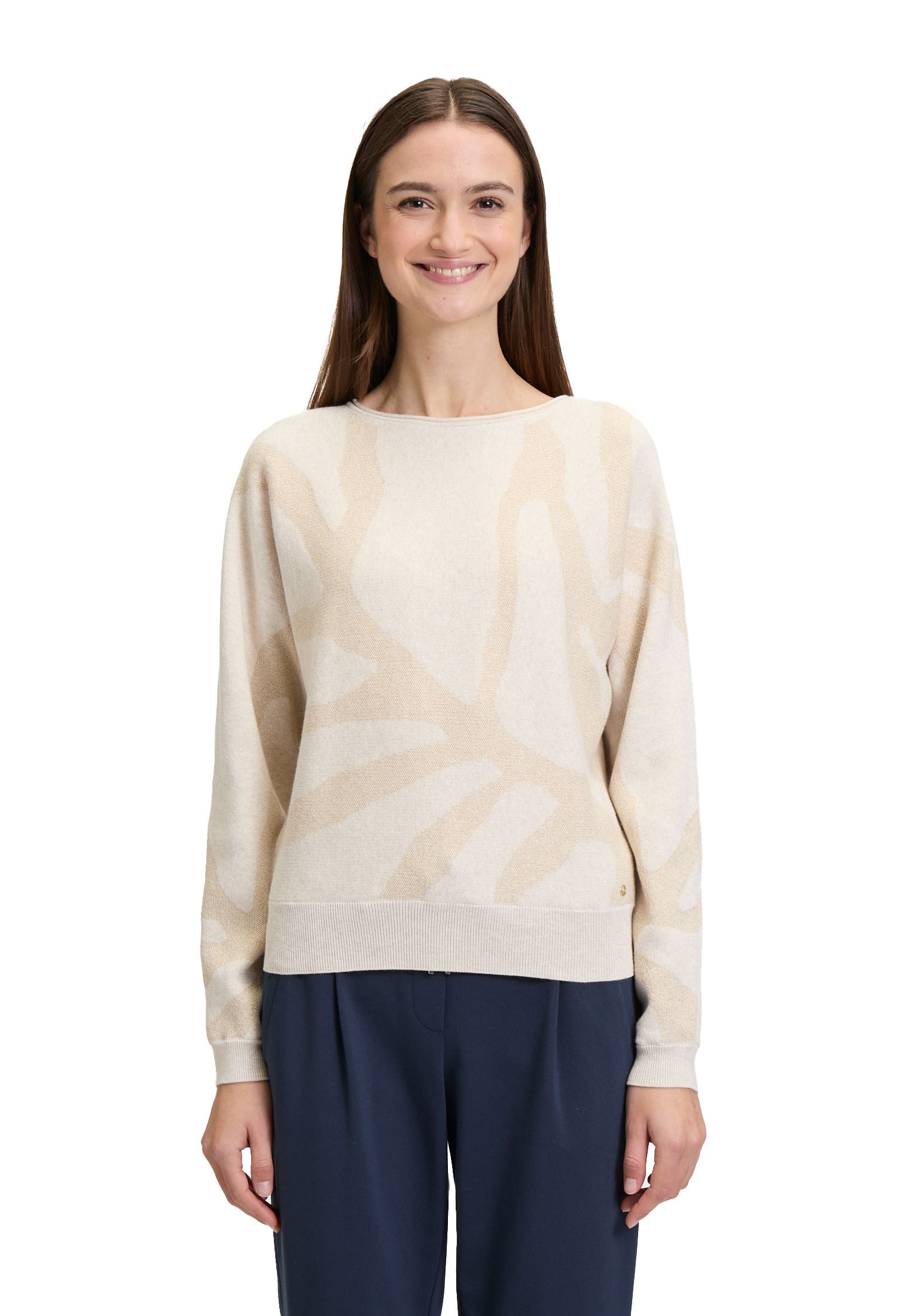 Betty&Co Strickpullover »Strickpullover mit Lurexfaden«