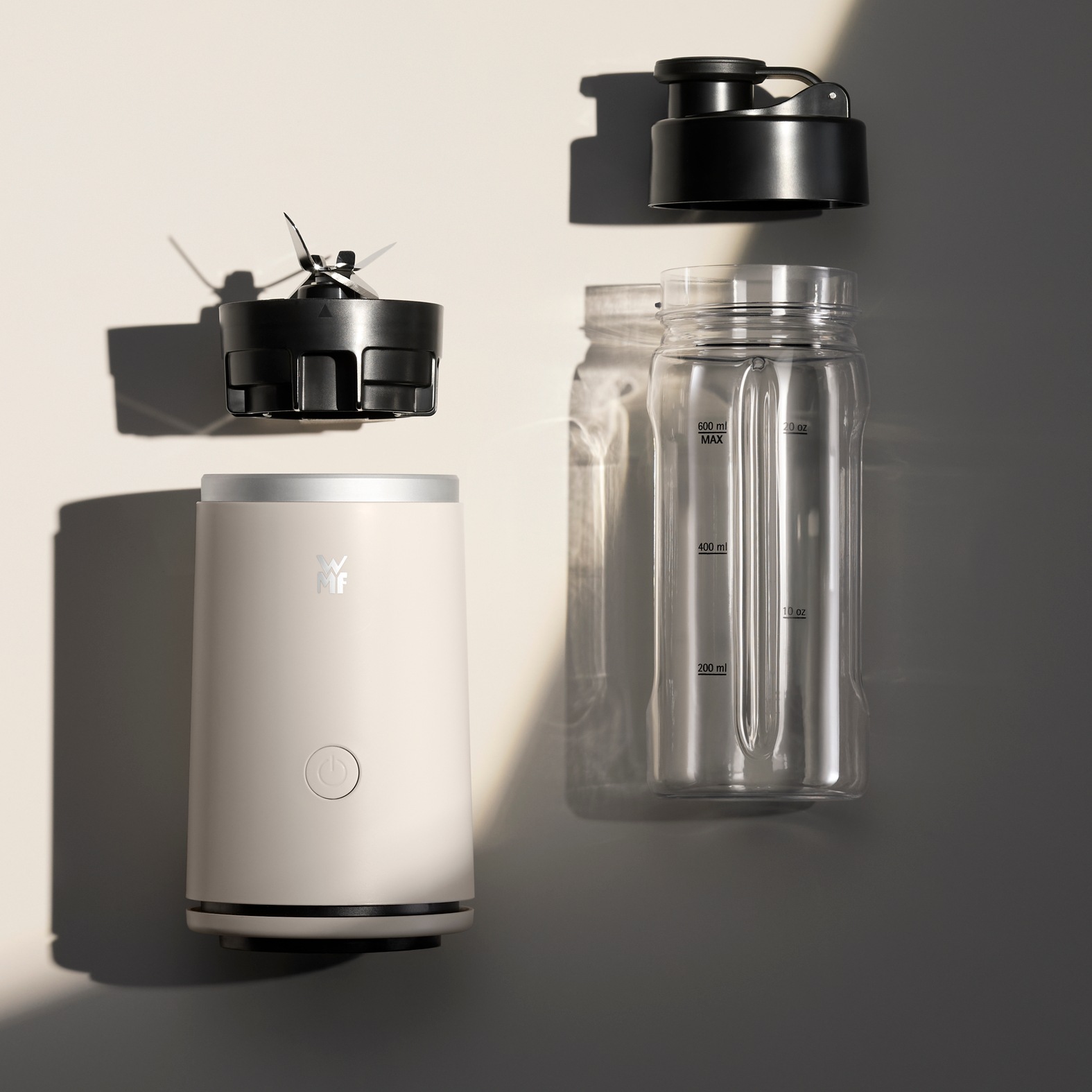 WMF Smoothie-Maker »Mix & Go Touch« 500 W recyceltes Material, auslaufsichere Trinkflasche, Einhandbedienung