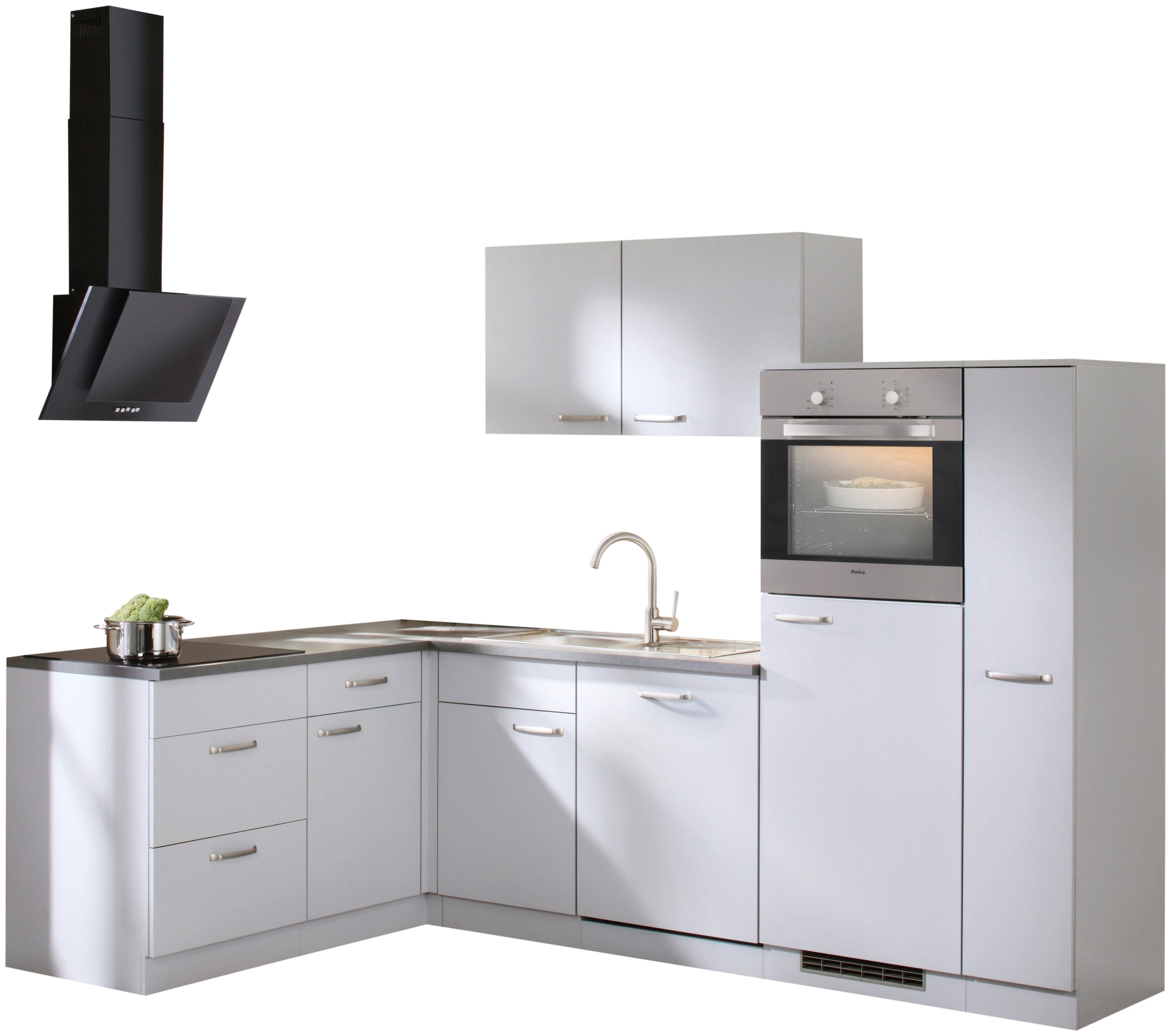 wiho Küchen Winkelküche E-Geräten, bei OTTO 170 cm mit »Michigan«, 260 x