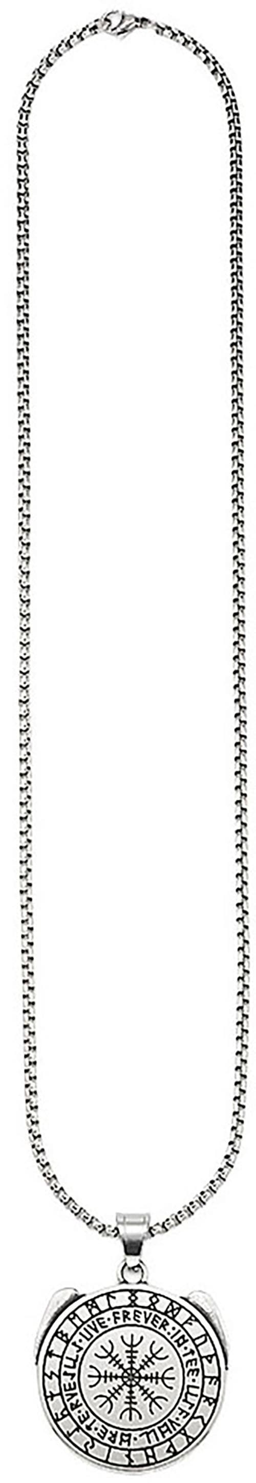 Bruno Banani Kette mit Anhänger »Schmuck Geschenk Edelstahlkette mit Anhänger rund«