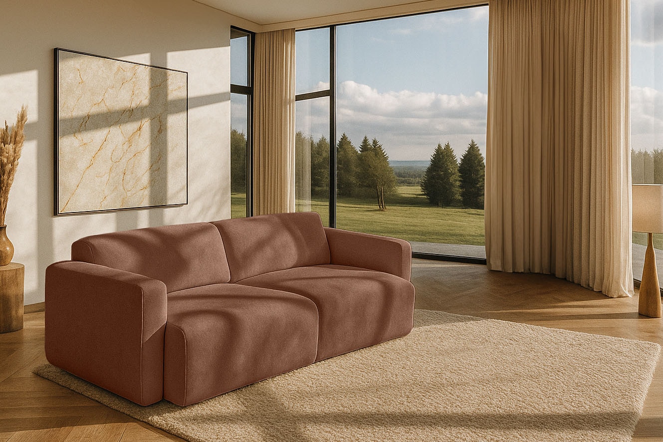 Home affaire 3-Sitzer »Myrland« Breite 230 cm, Chenille, Easy Clean Stoff, mit Kaltschaum