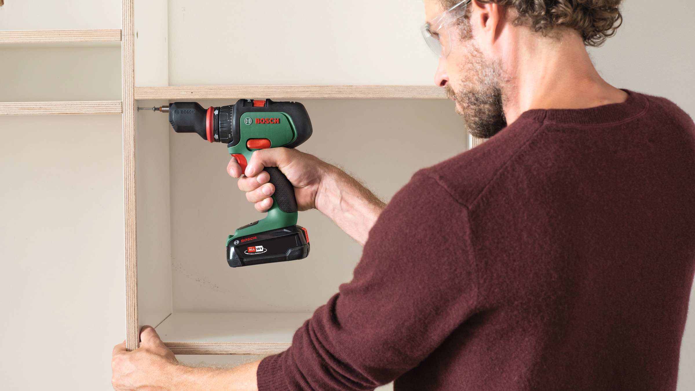 Bosch Home & Garden Akku-Schrauber »AdvancedDrill 18«, mit 2 Akkus und Ladegerät