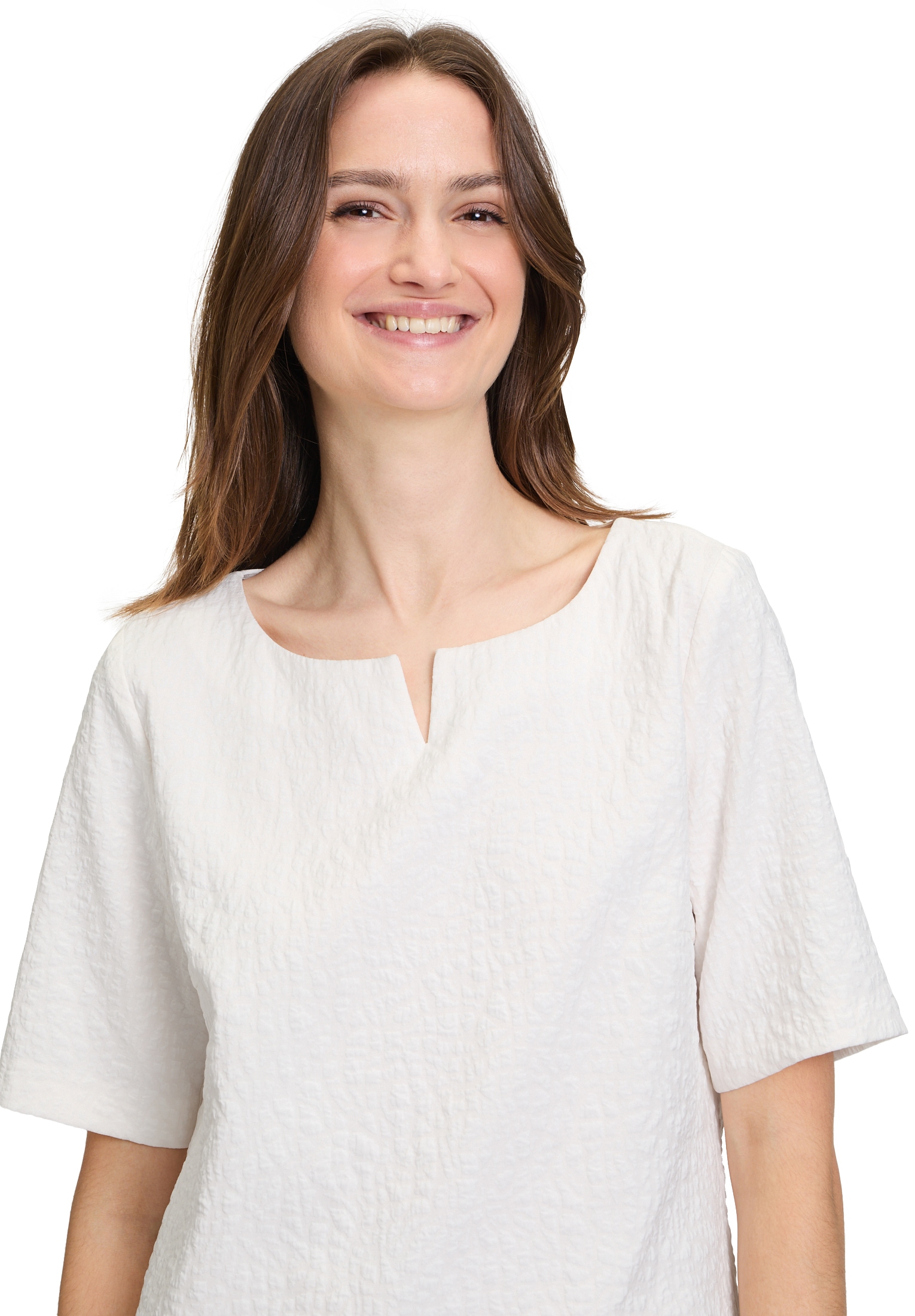 Betty&Co Klassische Bluse »Blusenshirt mit Struktur«