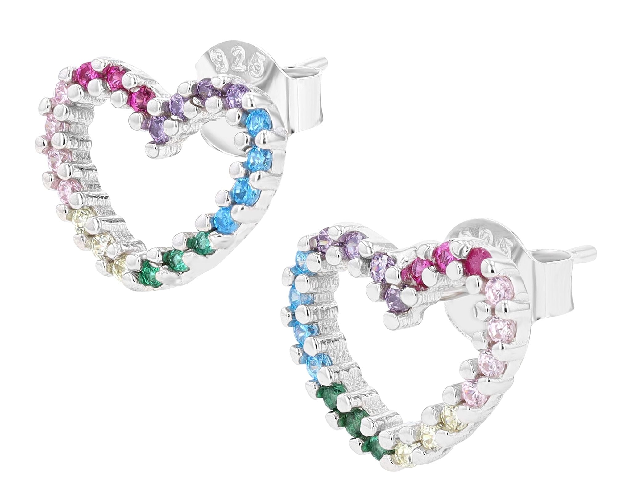 Adelia´s Paar Ohrstecker »Damen Ohrringe ¿ Ohrstecker aus 925 Silber mit Zirkonia«