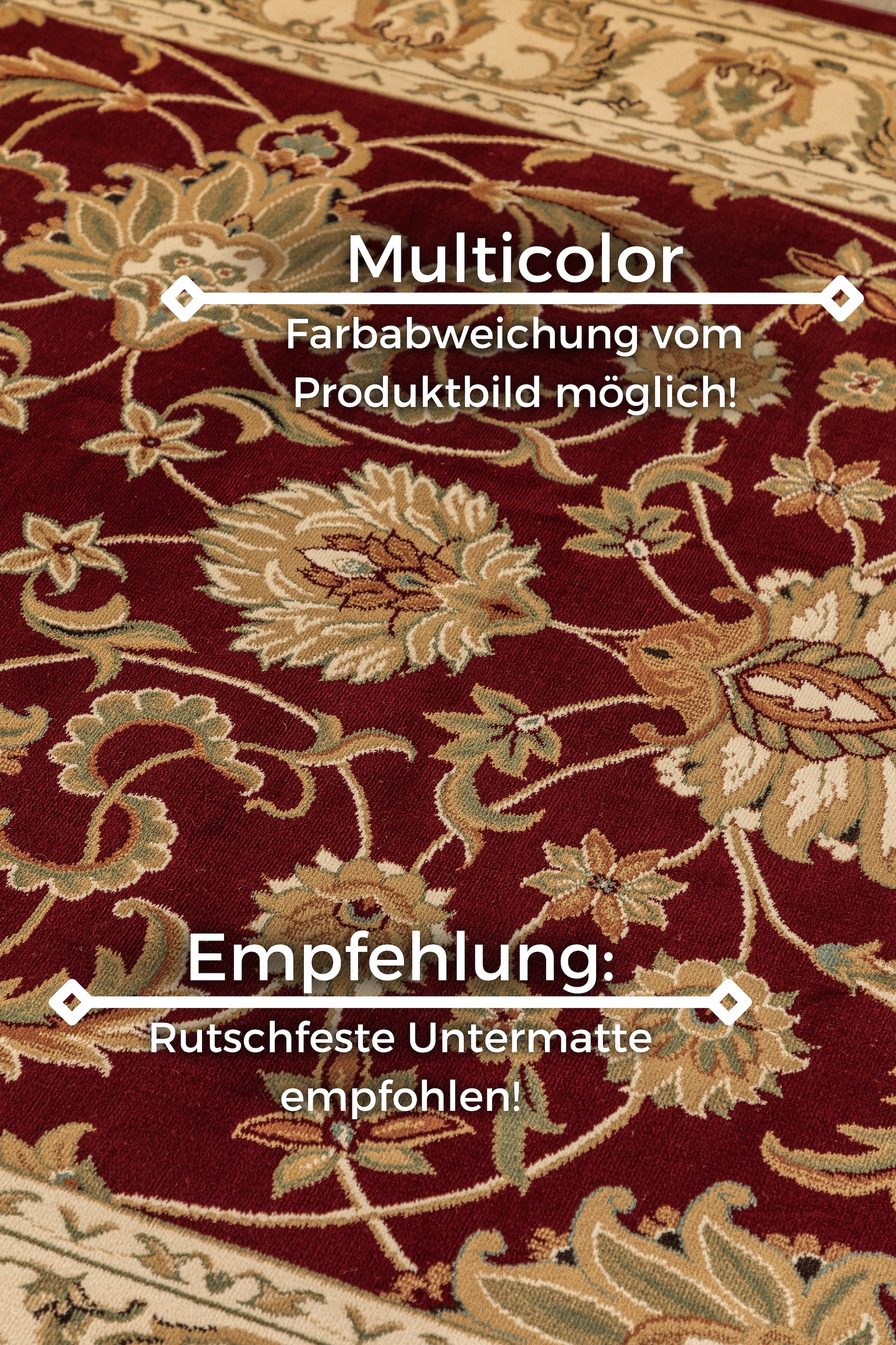 HANSE Home Teppich »Harirud«, rechteckig, 8 mm Höhe, Orient Optik, strapazierfähig, pflegeleicht, robust