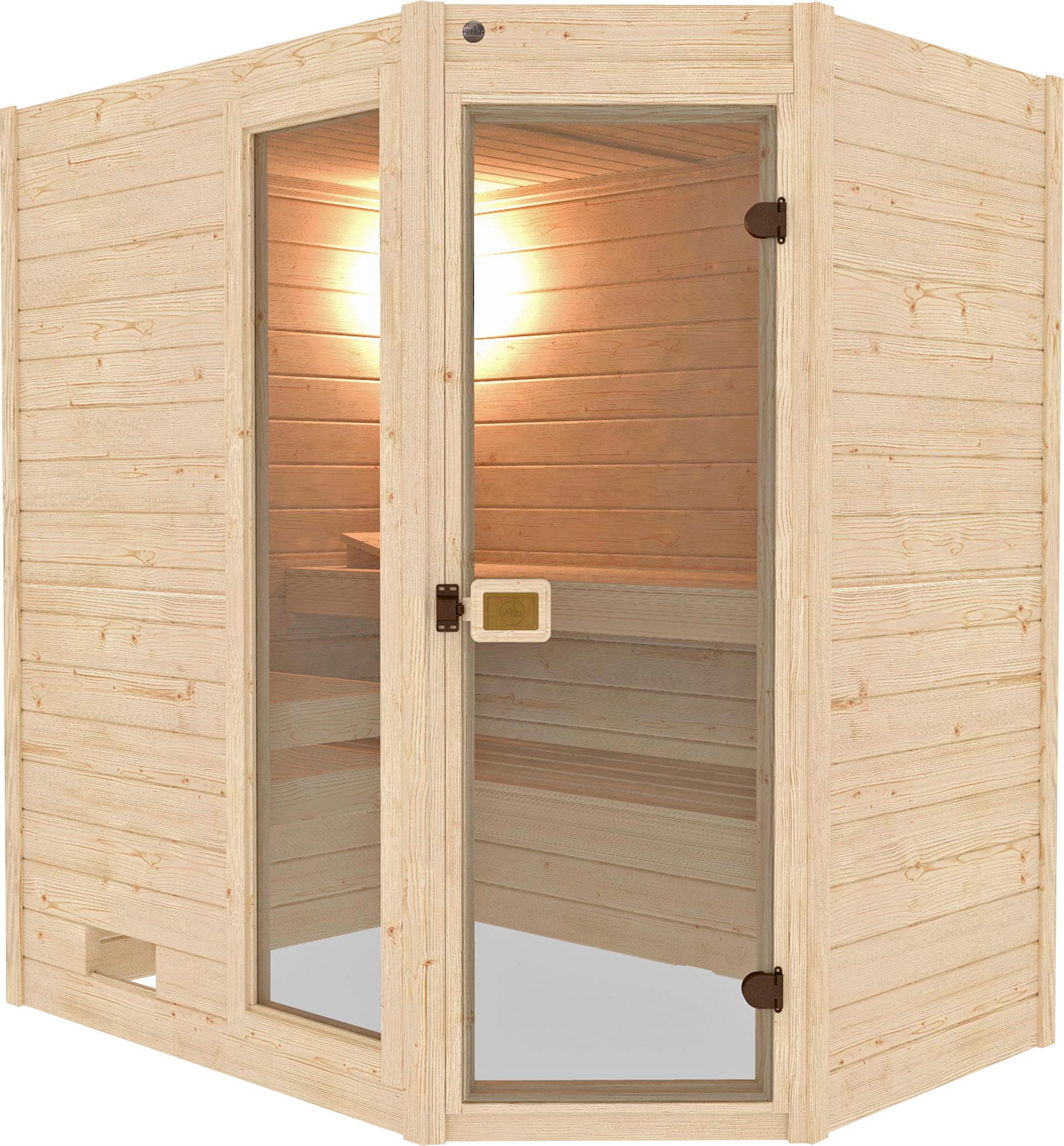 weka Sauna »Valida«, (Set), 5,4 kW-Ofen mit integrierter Steuerung